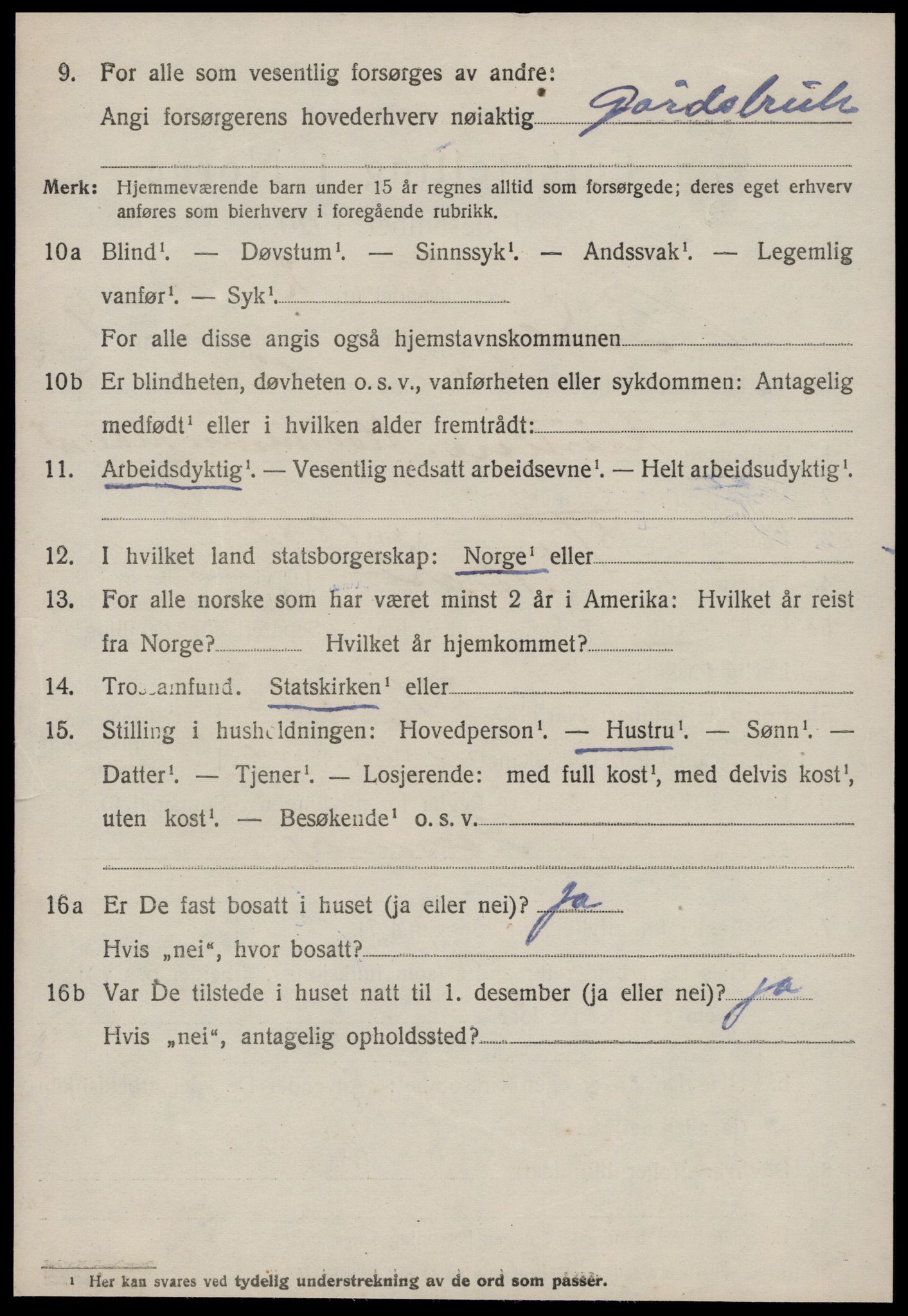 SAT, 1920 census for Bolsøy, 1920, p. 10600