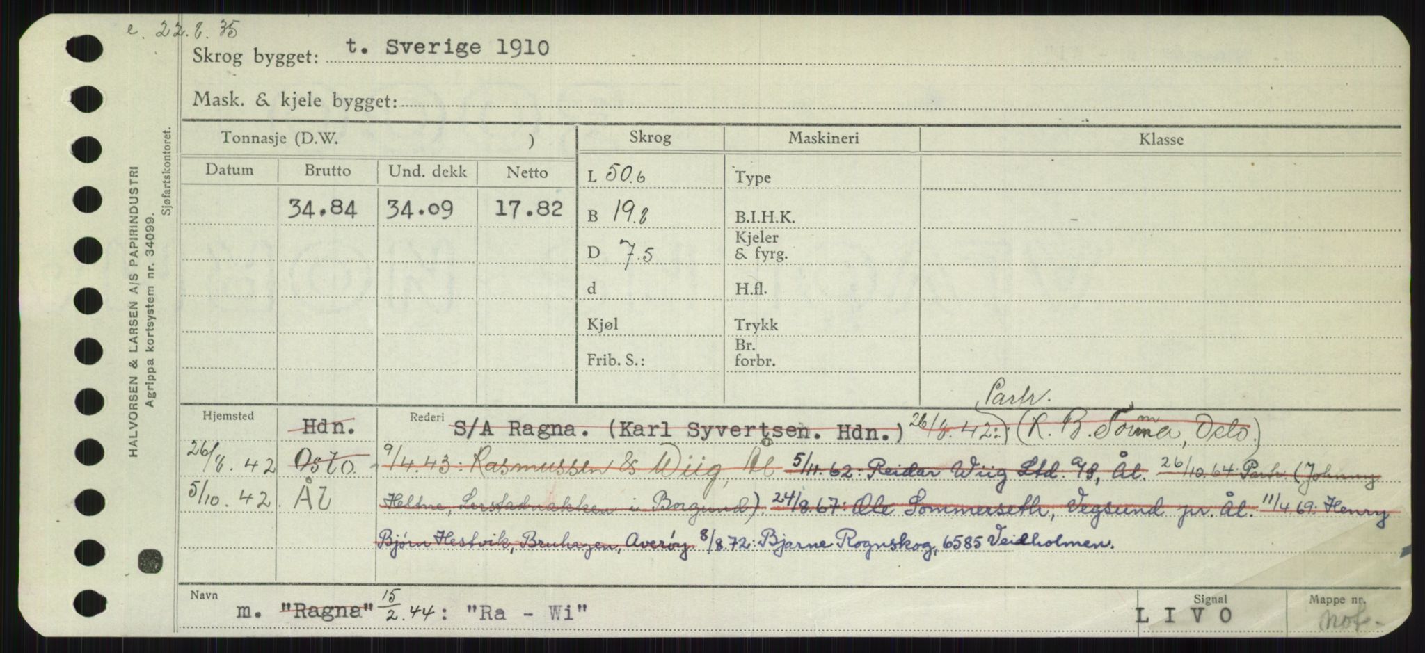 Sjøfartsdirektoratet med forløpere, Skipsmålingen, RA/S-1627/H/Ha/L0004/0002: Fartøy, Mas-R / Fartøy, Odin-R, p. 479