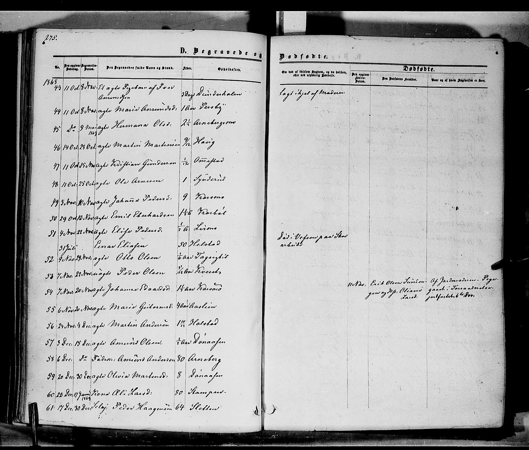 Hof prestekontor, AV/SAH-PREST-038/H/Ha/Haa/L0009: Parish register (official) no. 9, 1862-1877, p. 275