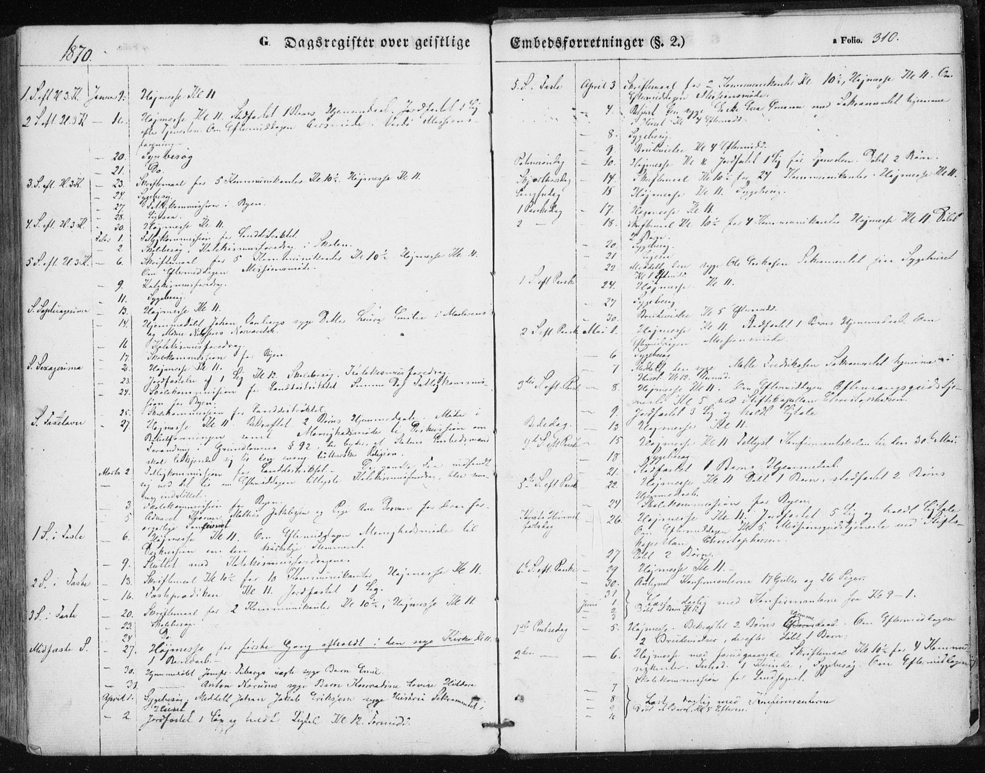 Vardø sokneprestkontor, SATØ/S-1332/H/Ha/L0004kirke: Parish register (official) no. 4, 1862-1871, p. 310