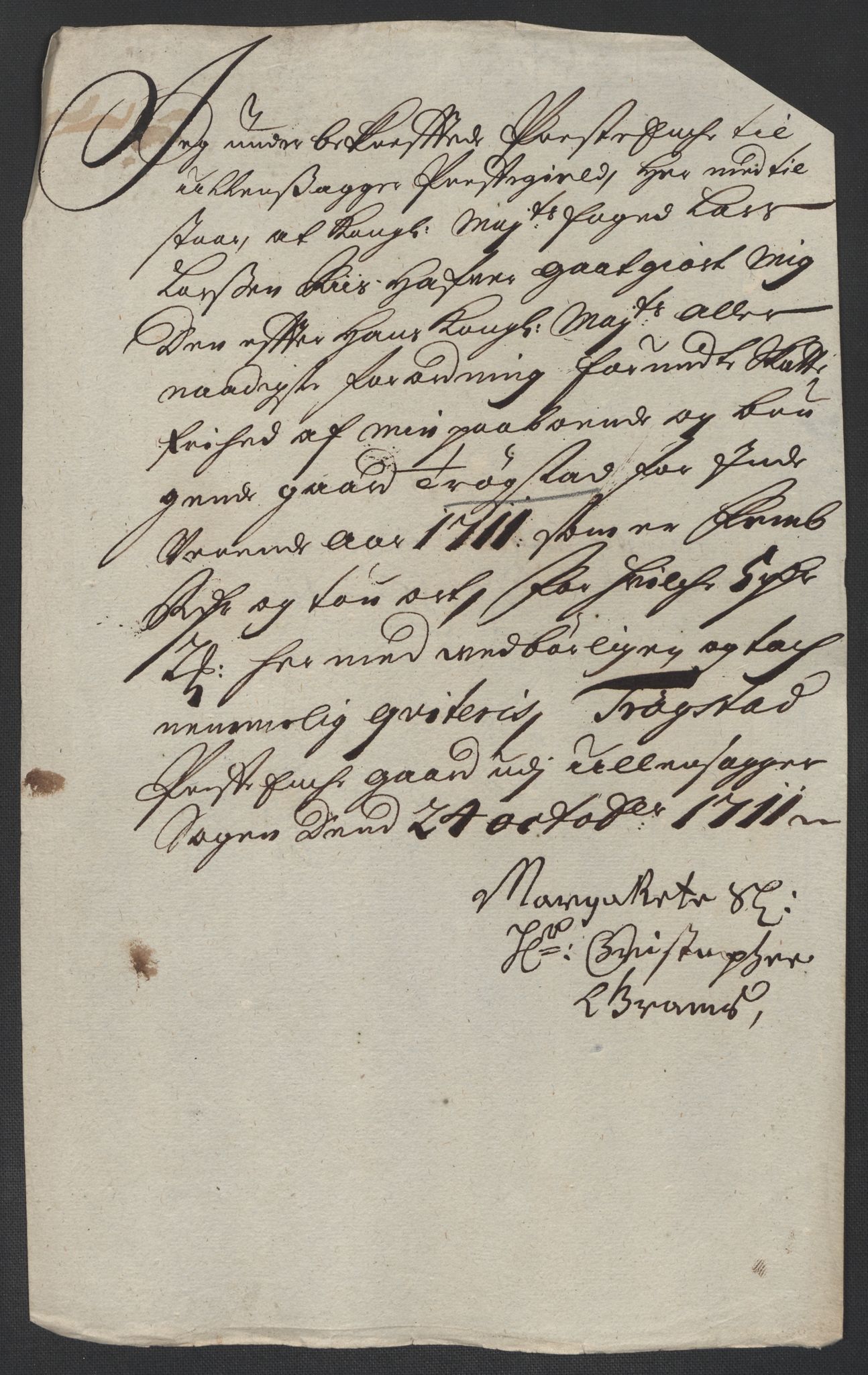 Rentekammeret inntil 1814, Reviderte regnskaper, Fogderegnskap, AV/RA-EA-4092/R12/L0720: Fogderegnskap Øvre Romerike, 1710-1711, p. 478