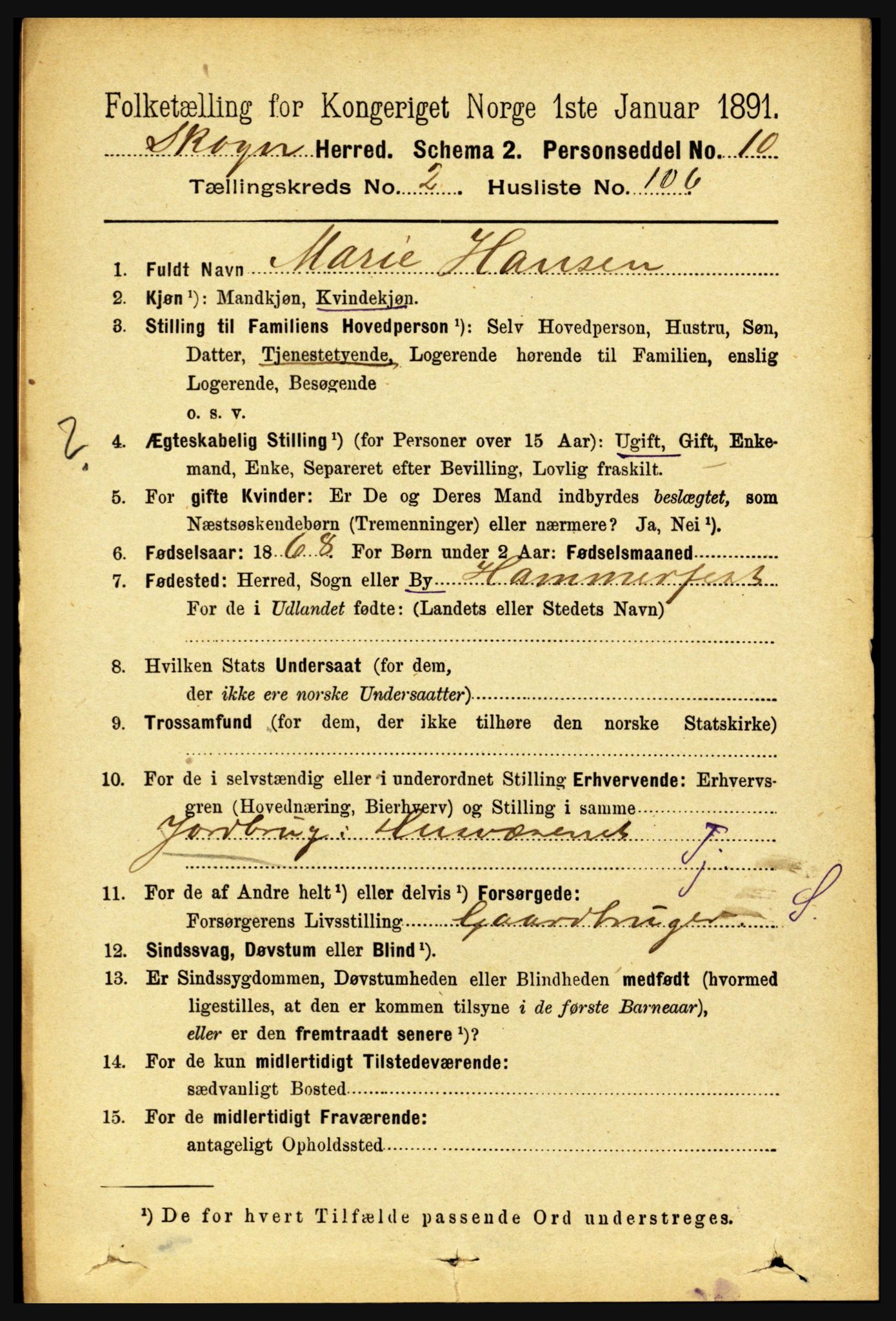 RA, 1891 census for 1719 Skogn, 1891, p. 1534