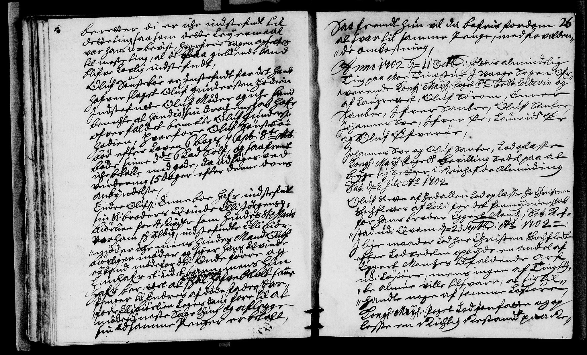 Sorenskriverier i Gudbrandsdalen, AV/SAH-TING-036/G/Gb/Gba/L0030: Tingbok - Nord-Gudbrandsdal, 1702, p. 25b-26a