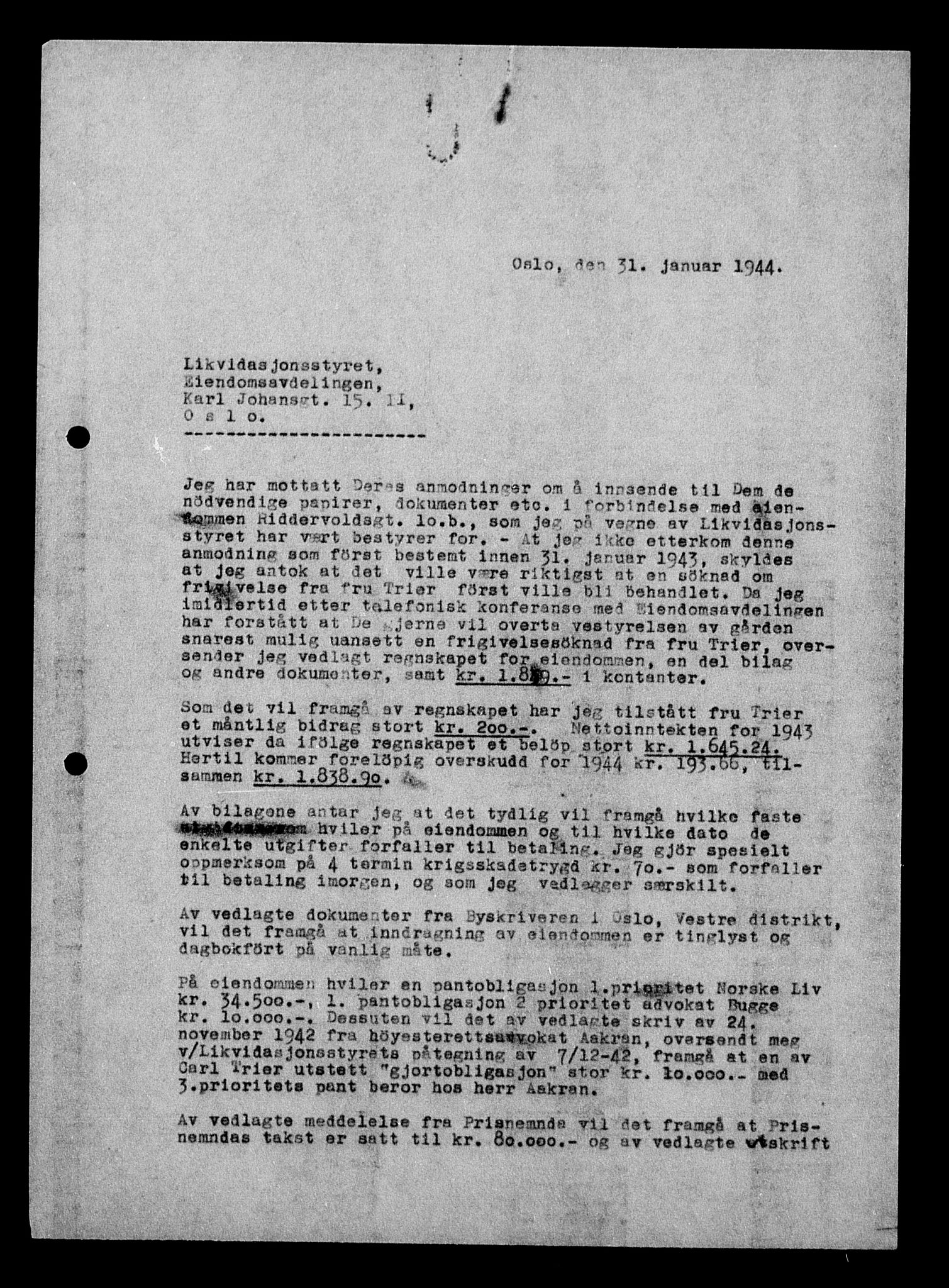 Justisdepartementet, Tilbakeføringskontoret for inndratte formuer, AV/RA-S-1564/H/Hc/Hcc/L0984: --, 1945-1947, p. 344