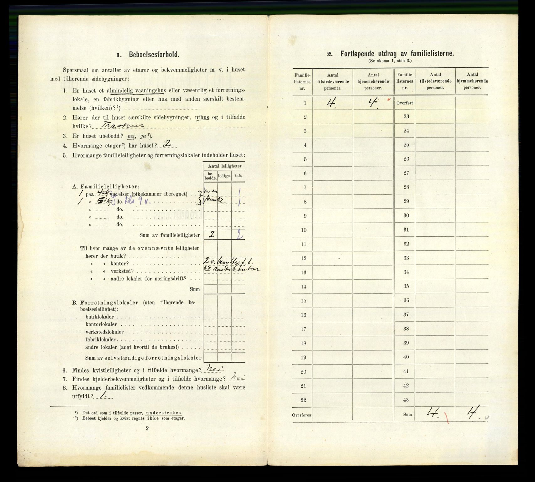 RA, 1910 census for Trondheim, 1910, p. 10458