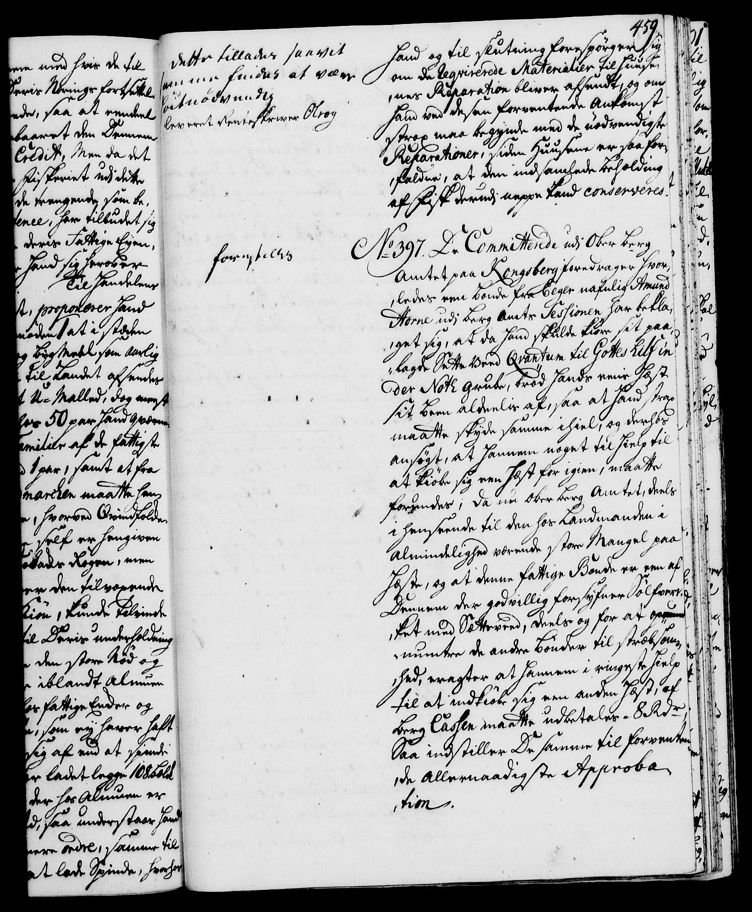Rentekammeret, Kammerkanselliet, RA/EA-3111/G/Gh/Gha/L0024: Norsk ekstraktmemorialprotokoll (merket RK 53.69), 1742-1743, p. 459