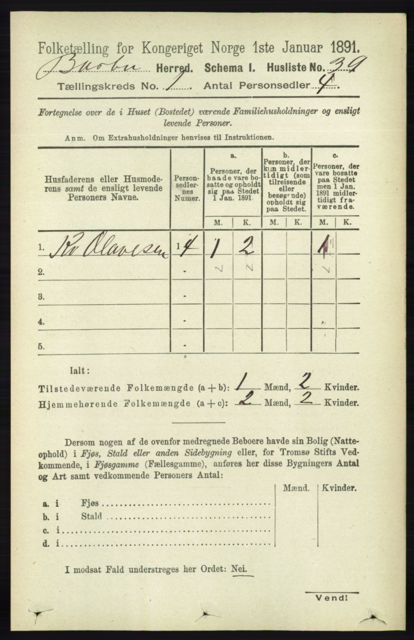 RA, 1891 census for 0990 Barbu, 1891, p. 70