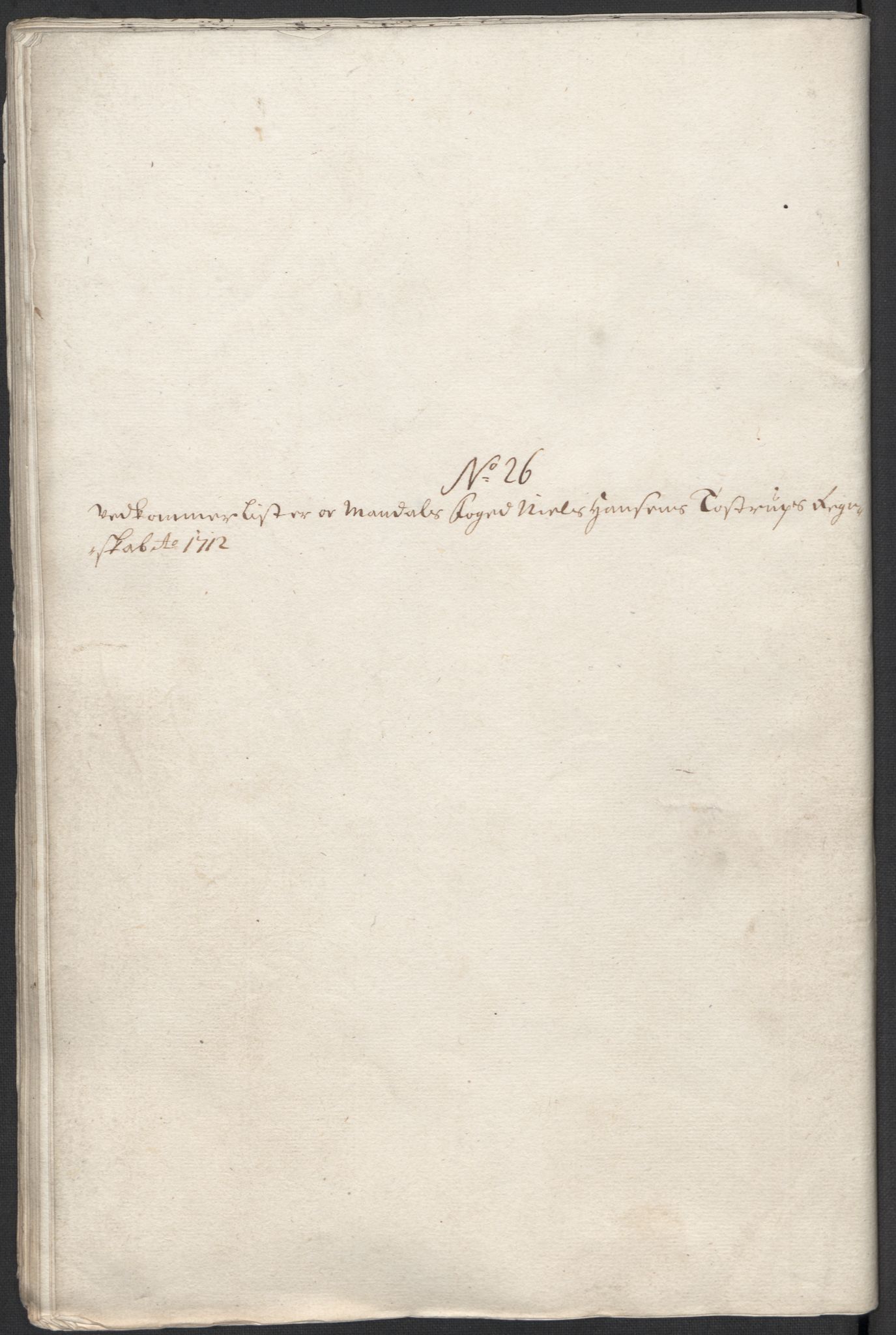 Rentekammeret inntil 1814, Reviderte regnskaper, Fogderegnskap, AV/RA-EA-4092/R43/L2555: Fogderegnskap Lista og Mandal, 1712, p. 279