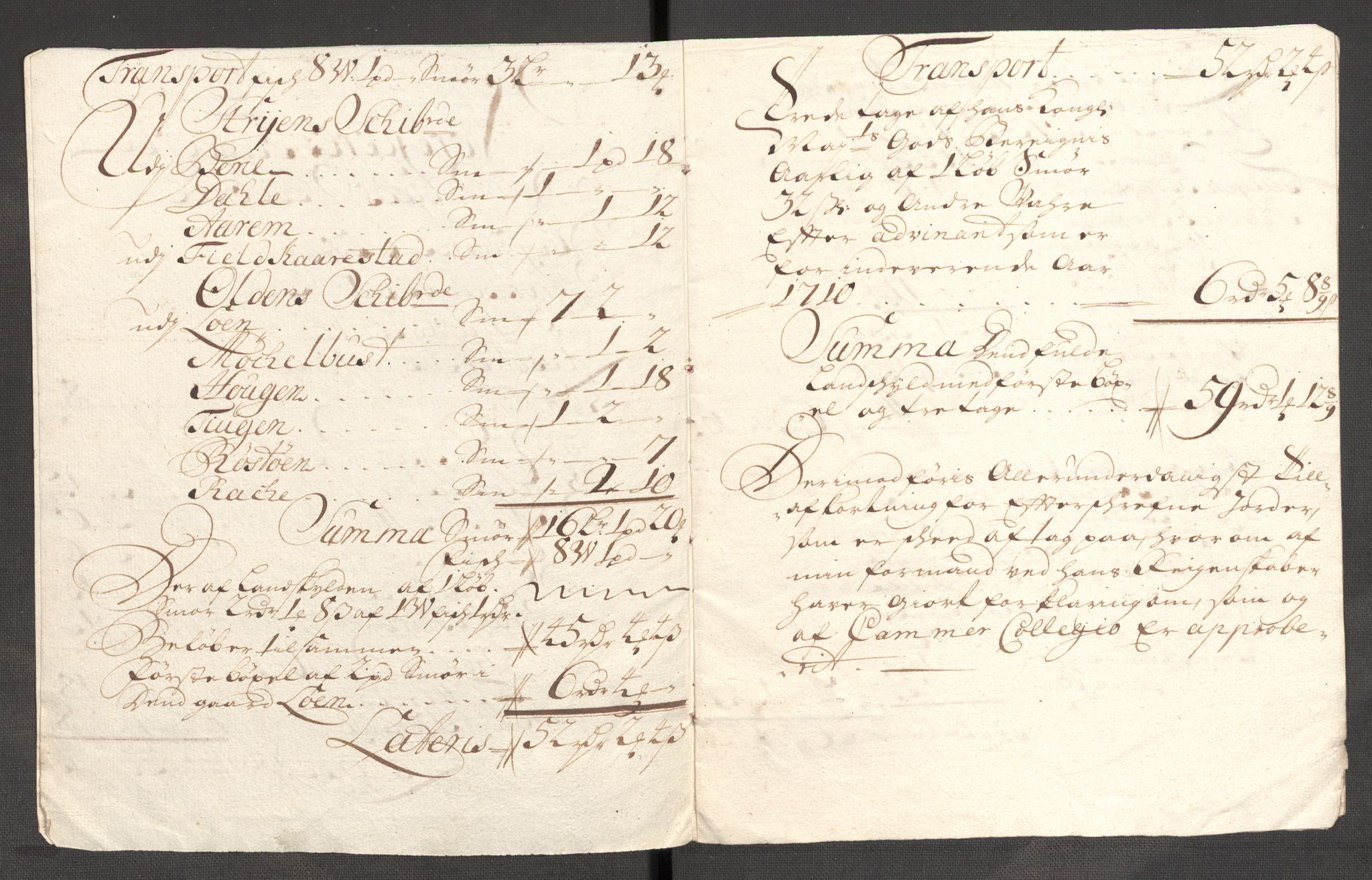 Rentekammeret inntil 1814, Reviderte regnskaper, Fogderegnskap, RA/EA-4092/R53/L3433: Fogderegnskap Sunn- og Nordfjord, 1710-1711, p. 35