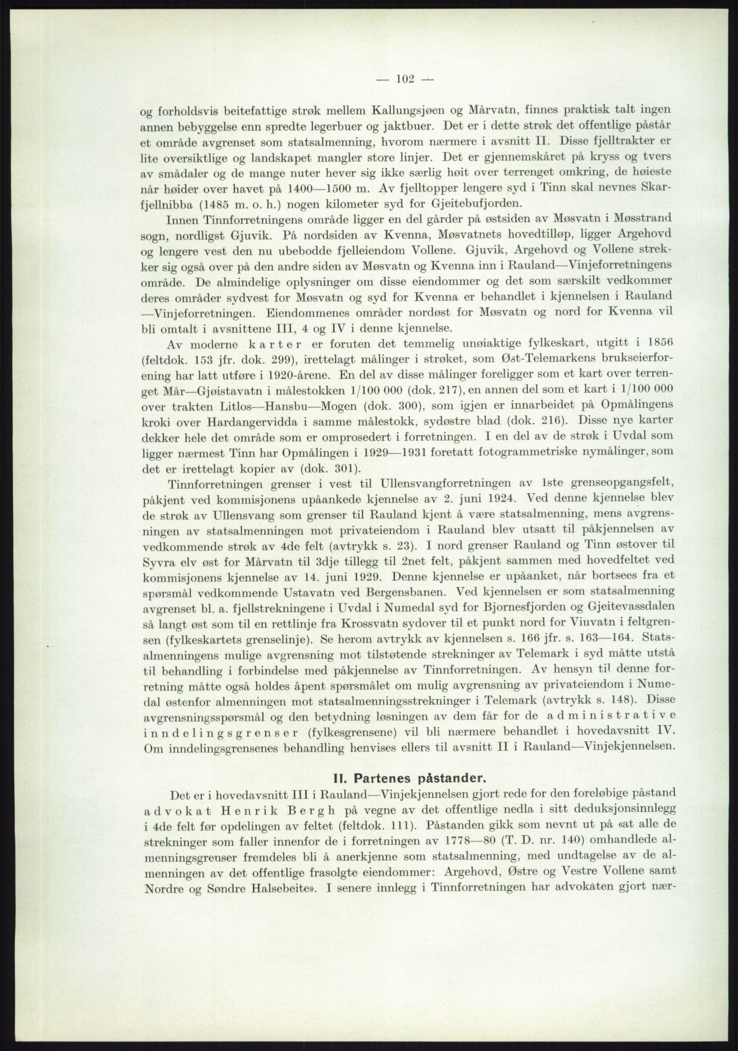 Høyfjellskommisjonen, AV/RA-S-1546/X/Xa/L0001: Nr. 1-33, 1909-1953, p. 1872