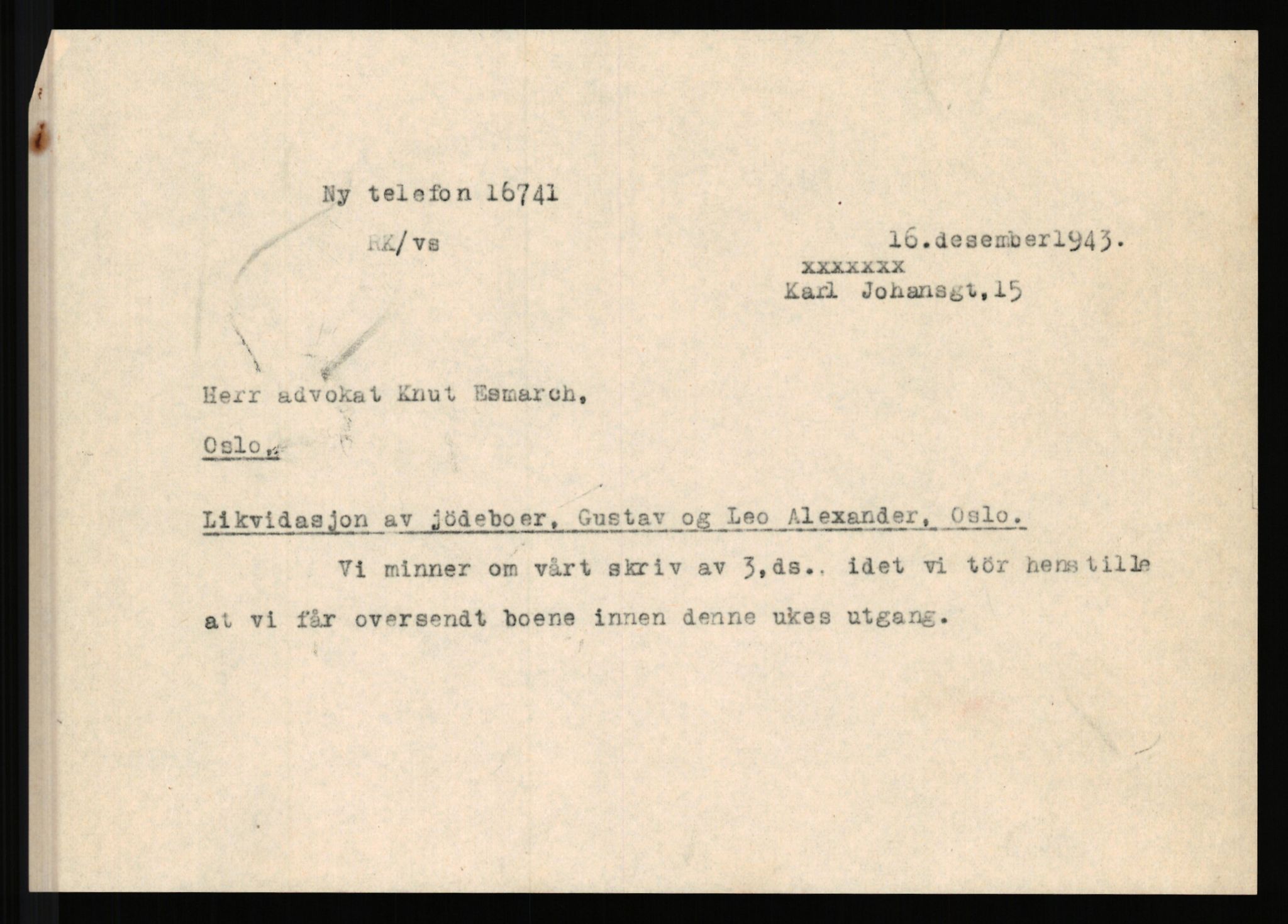 Justisdepartementet, Tilbakeføringskontoret for inndratte formuer, AV/RA-S-1564/H/Hc/Hcc/L0917: --, 1945-1947, p. 302