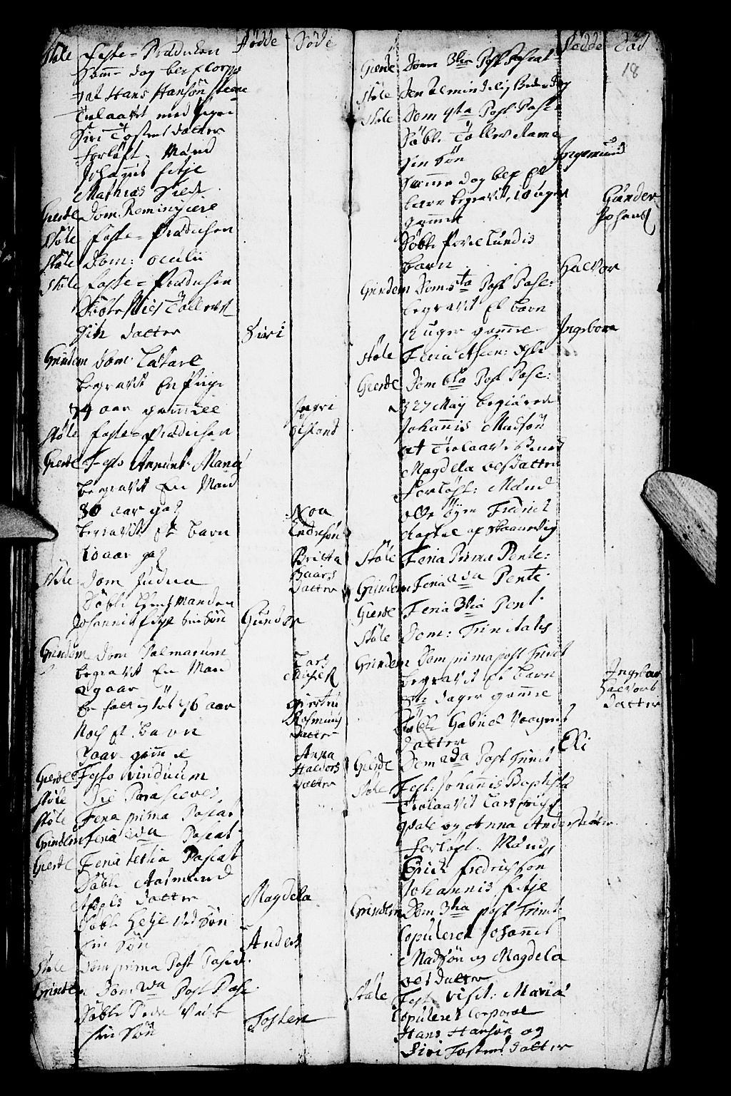 Etne sokneprestembete, AV/SAB-A-75001/H/Haa: Parish register (official) no. A 2, 1725-1755, p. 18