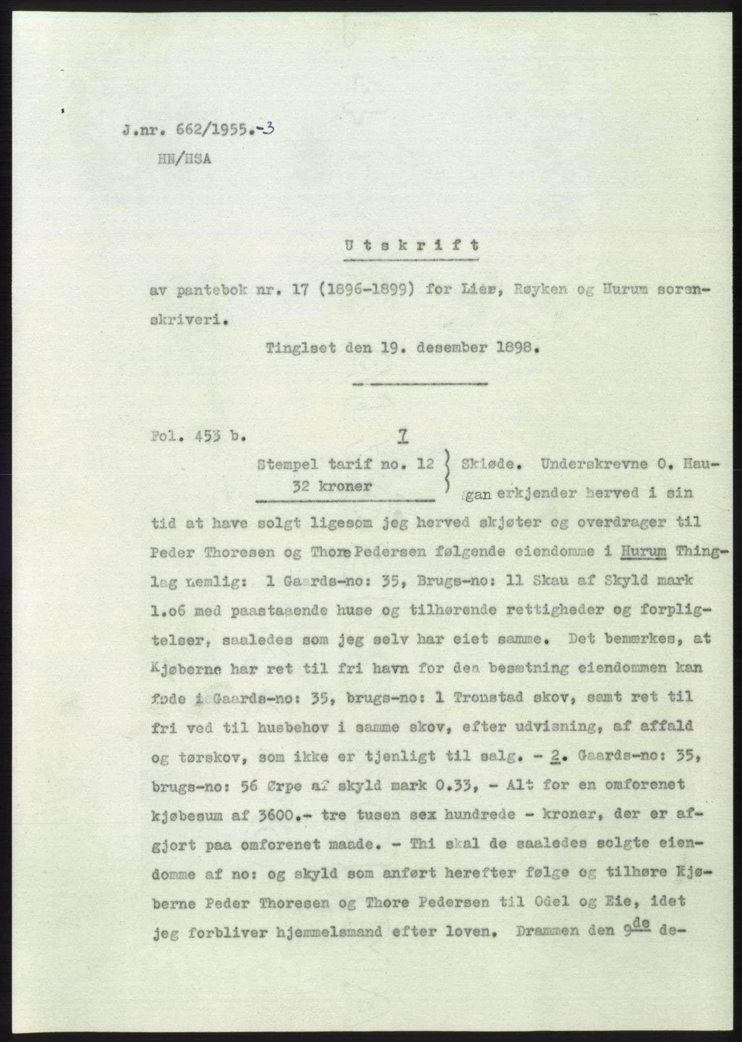 Statsarkivet i Kongsberg, SAKO/A-0001, 1955, p. 461