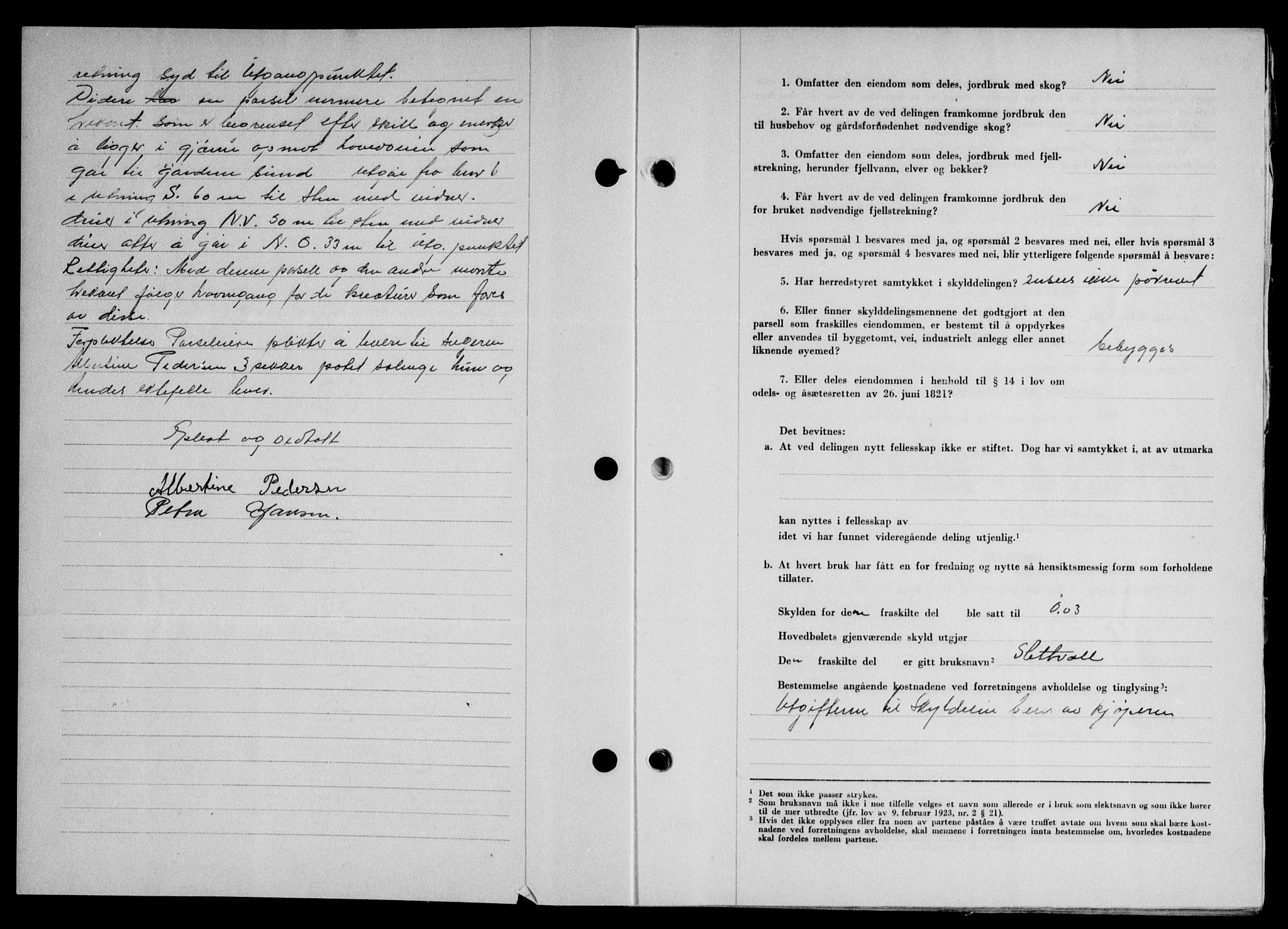 Lofoten sorenskriveri, SAT/A-0017/1/2/2C/L0019a: Mortgage book no. 19a, 1948-1948, Diary no: : 1685/1948