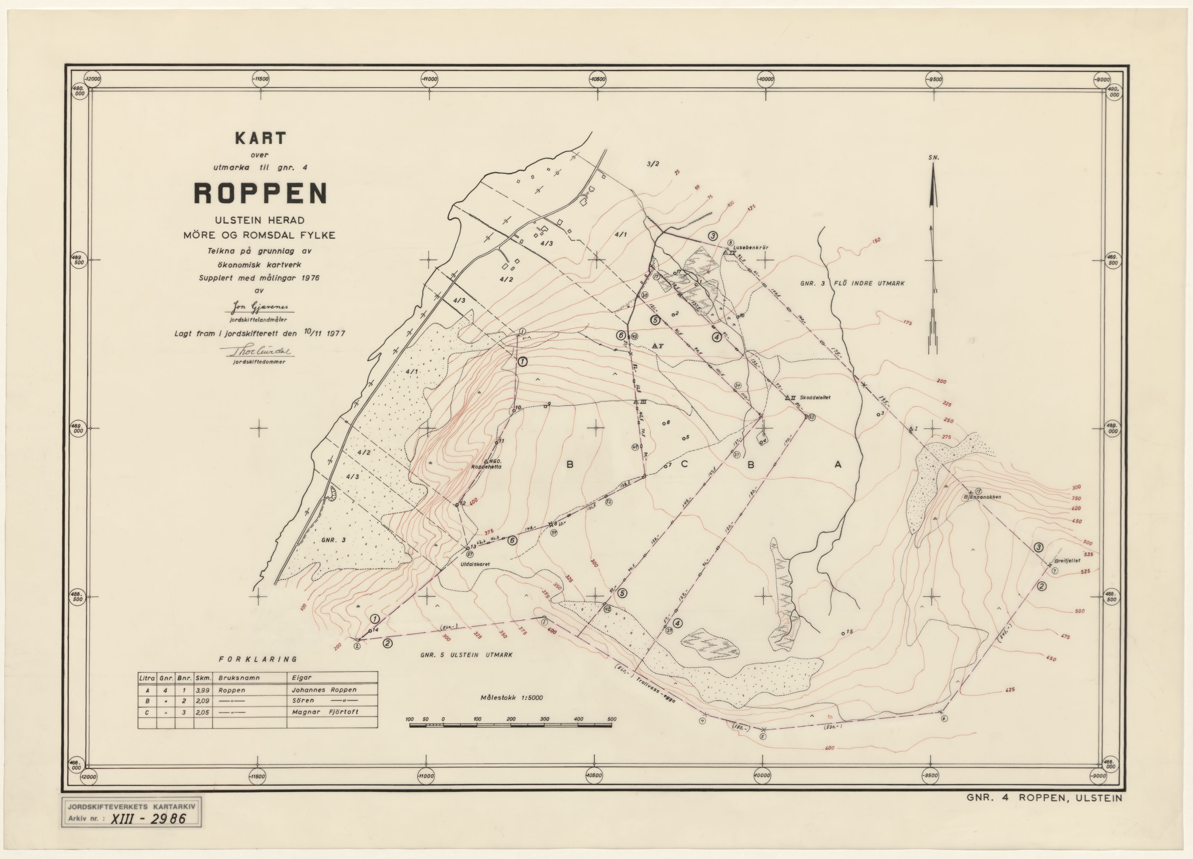 Jordskifteverkets kartarkiv, RA/S-3929/T, 1859-1988, p. 3770