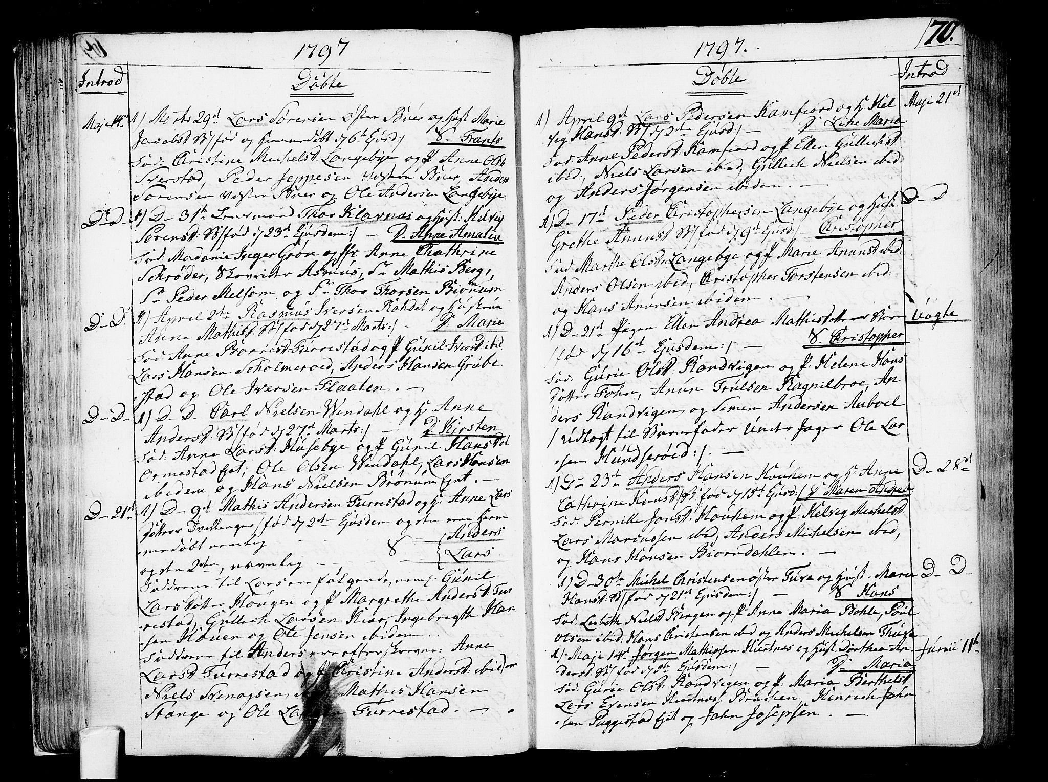 Sandar kirkebøker, AV/SAKO-A-243/F/Fa/L0003: Parish register (official) no. 3, 1789-1814, p. 70