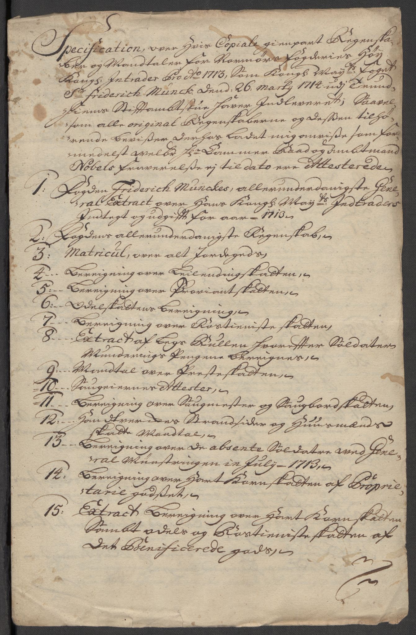 Rentekammeret inntil 1814, Reviderte regnskaper, Fogderegnskap, RA/EA-4092/R56/L3747: Fogderegnskap Nordmøre, 1713, p. 16