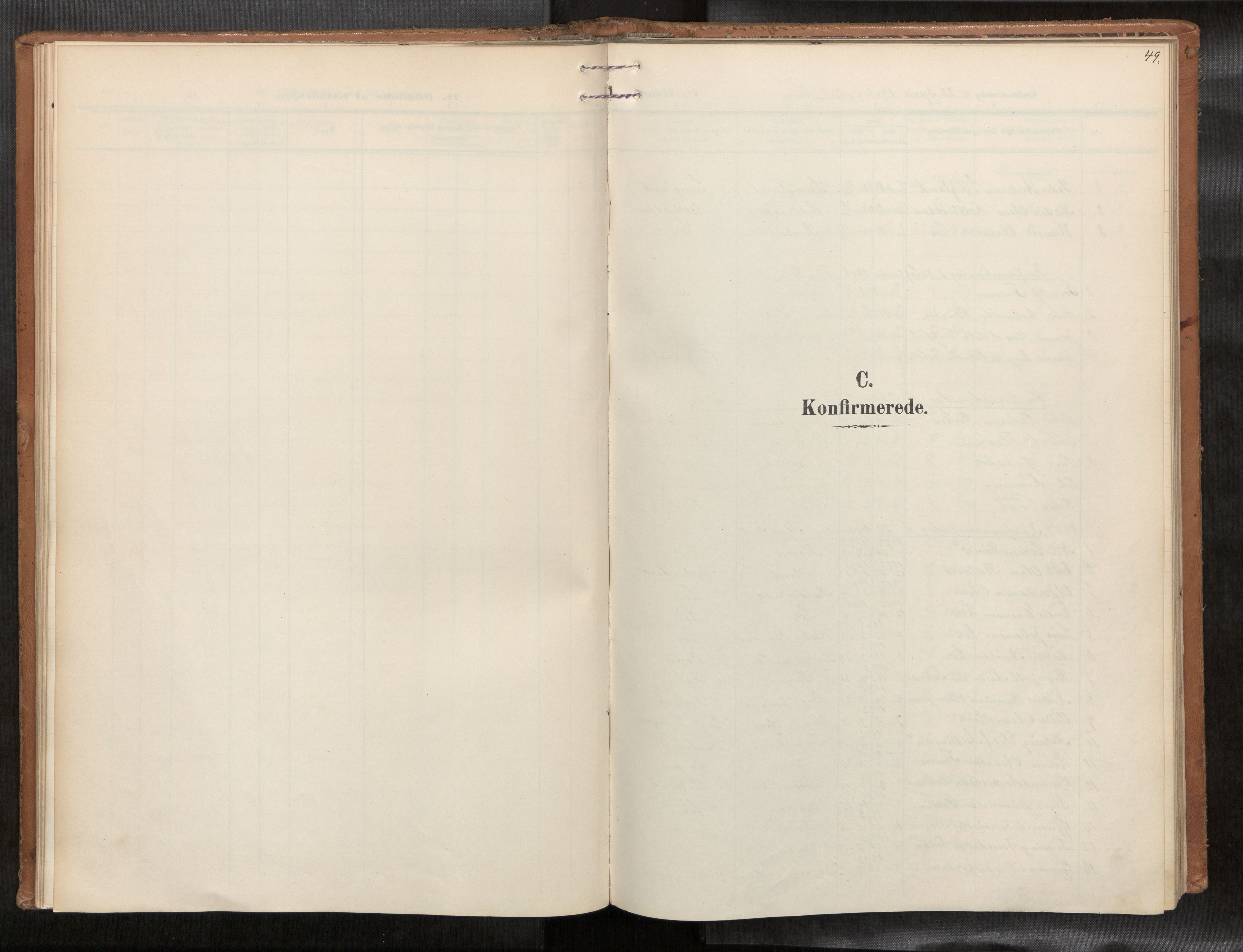 Ministerialprotokoller, klokkerbøker og fødselsregistre - Sør-Trøndelag, SAT/A-1456/693/L1119b: Parish register (official) no. 693A02, 1906-1936, p. 49