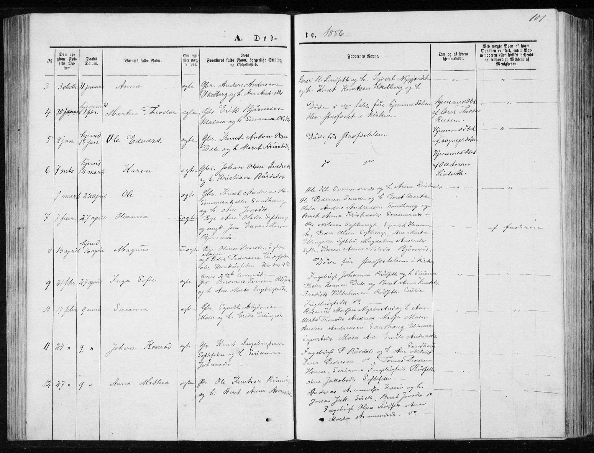 Ministerialprotokoller, klokkerbøker og fødselsregistre - Møre og Romsdal, AV/SAT-A-1454/565/L0754: Parish register (copy) no. 565C03, 1870-1896, p. 101