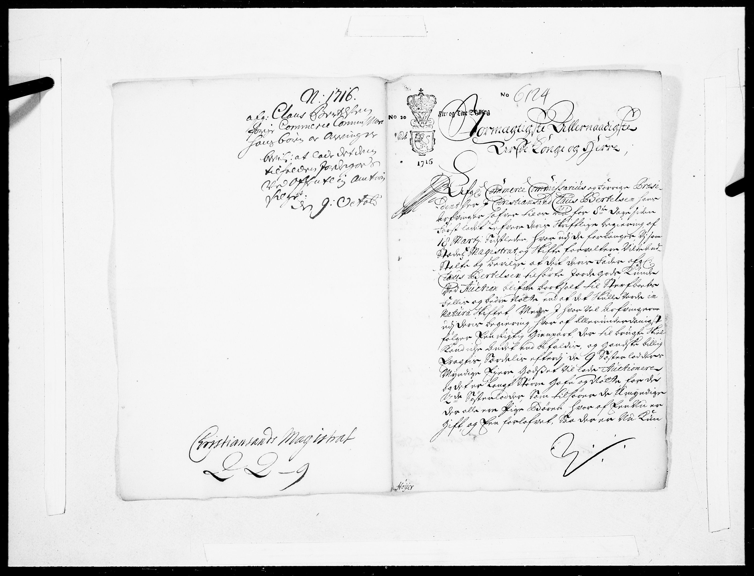 Danske Kanselli 1572-1799, AV/RA-EA-3023/F/Fc/Fcc/Fcca/L0079: Norske innlegg 1572-1799, 1716, p. 328