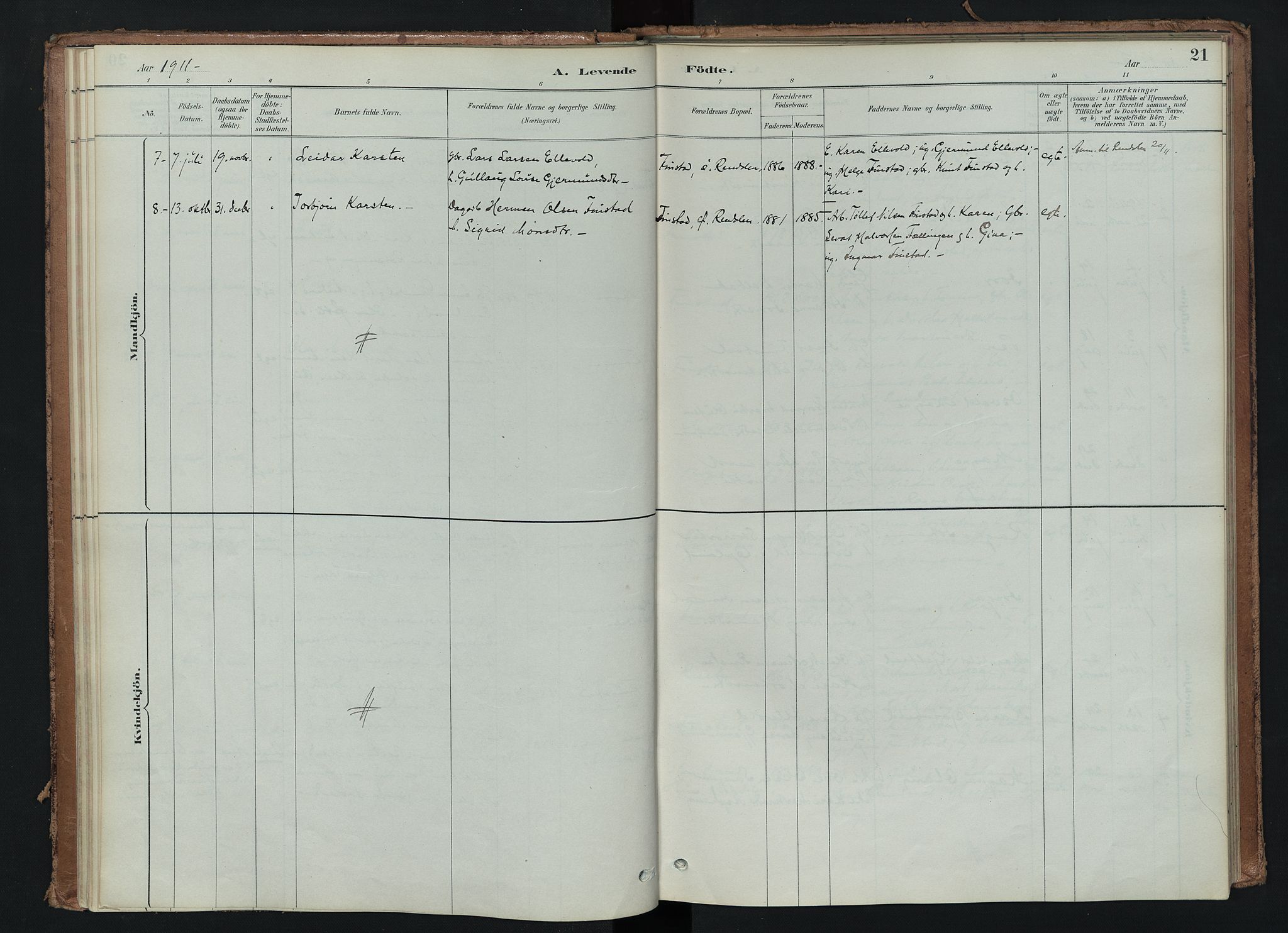 Tynset prestekontor, SAH/PREST-058/H/Ha/Haa/L0024: Parish register (official) no. 24, 1885-1916, p. 21