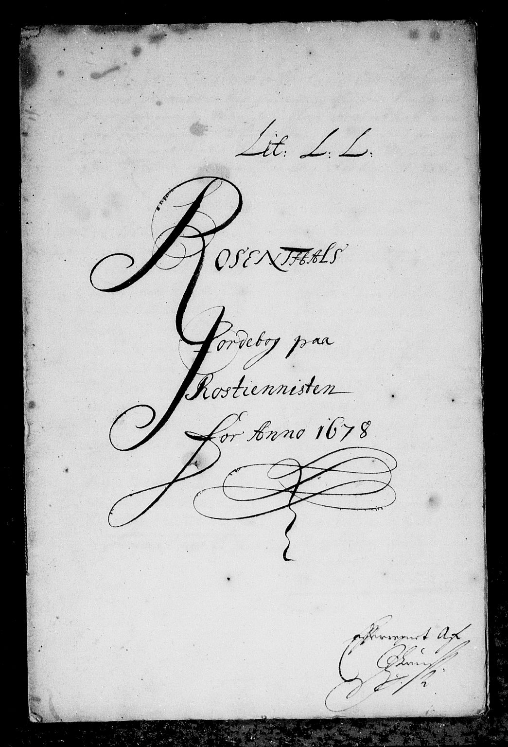 Rentekammeret inntil 1814, Reviderte regnskaper, Stiftamtstueregnskaper, Bergen stiftamt, RA/EA-6043/R/Rc/L0052: Bergen stiftamt, 1678