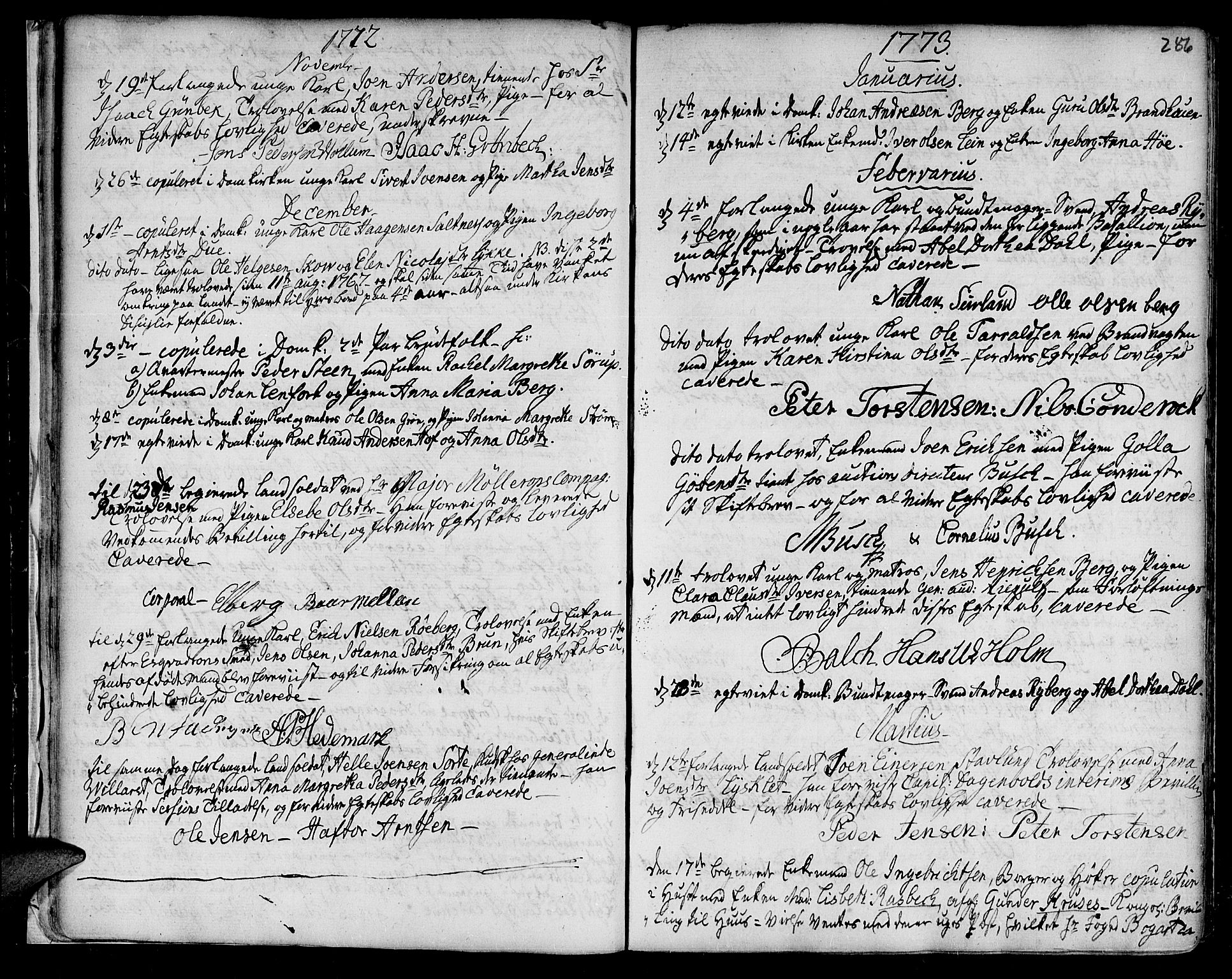 Ministerialprotokoller, klokkerbøker og fødselsregistre - Sør-Trøndelag, SAT/A-1456/601/L0038: Parish register (official) no. 601A06, 1766-1877, p. 286