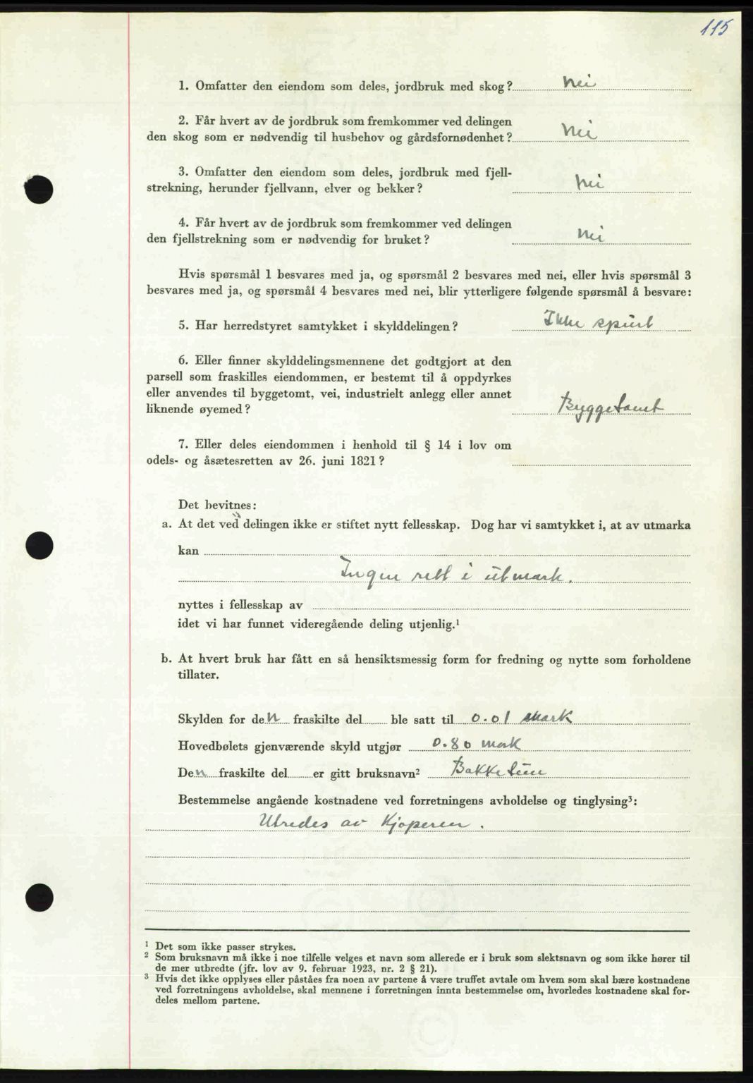 Nordmøre sorenskriveri, AV/SAT-A-4132/1/2/2Ca: Mortgage book no. A114, 1950-1950, Diary no: : 483/1950