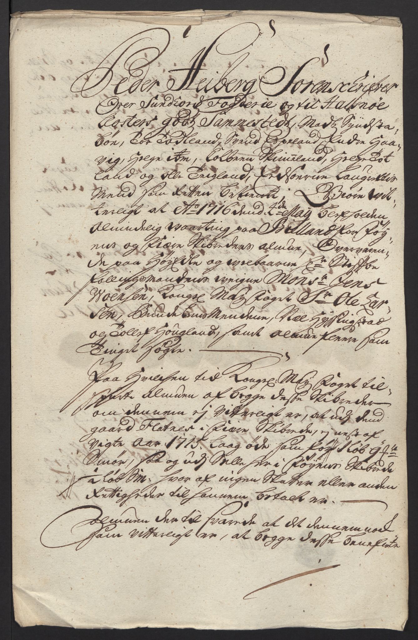 Rentekammeret inntil 1814, Reviderte regnskaper, Fogderegnskap, AV/RA-EA-4092/R48/L2991: Fogderegnskap Sunnhordland og Hardanger, 1715, p. 364