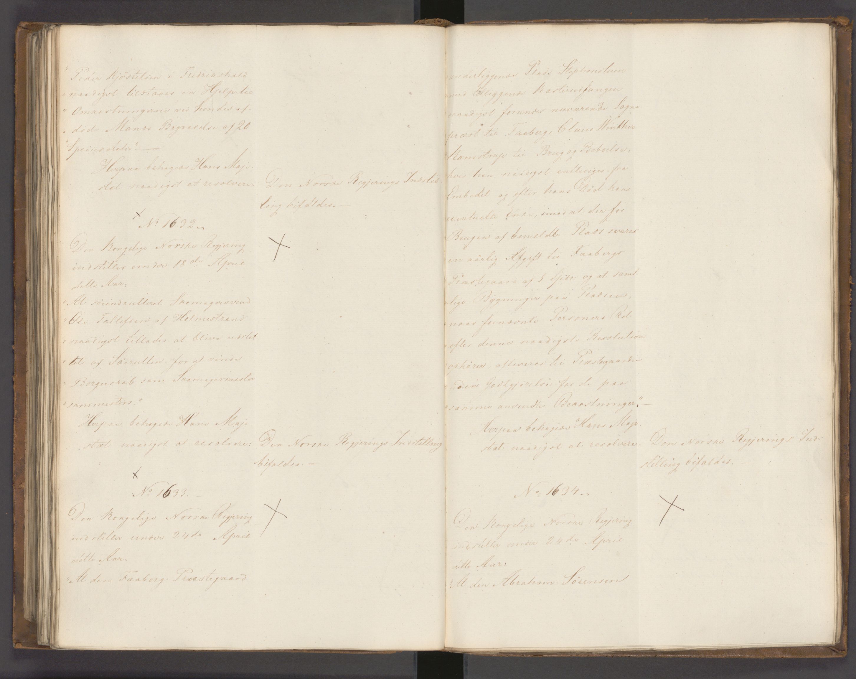 Statsrådssekretariatet, AV/RA-S-1001/A/Ab/L0022: Kgl. res. nr. 1210-1721, 1. halvår, 1826