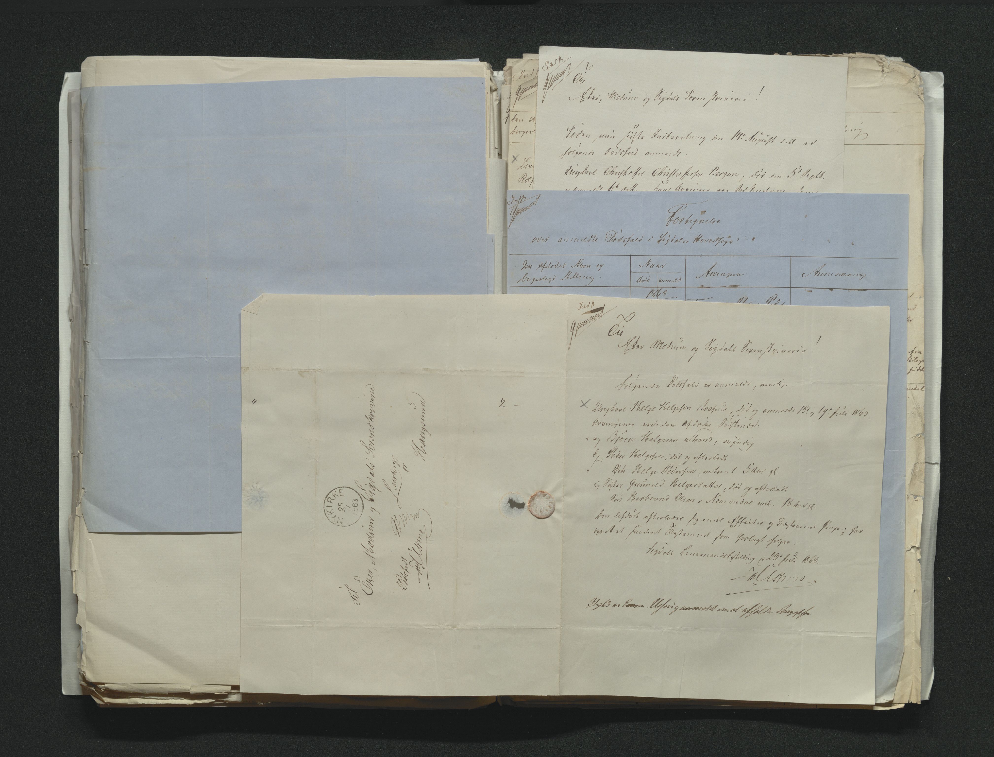 Eiker, Modum og Sigdal sorenskriveri, AV/SAKO-A-123/H/Ha/Hab/L0011: Dødsfallsmeldinger, 1862-1865, p. 278