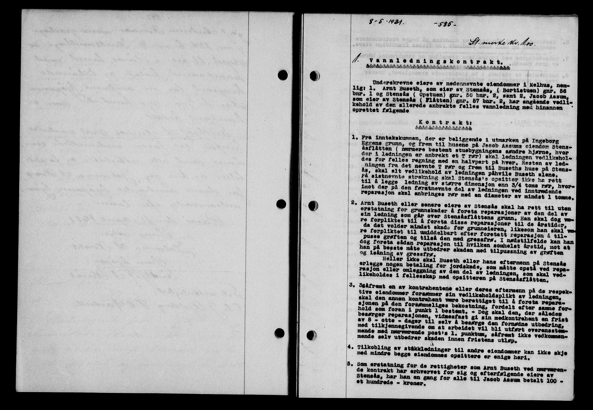 Gauldal sorenskriveri, SAT/A-0014/1/2/2C/L0041: Mortgage book no. 42-43, 1930-1931, Deed date: 08.05.1931