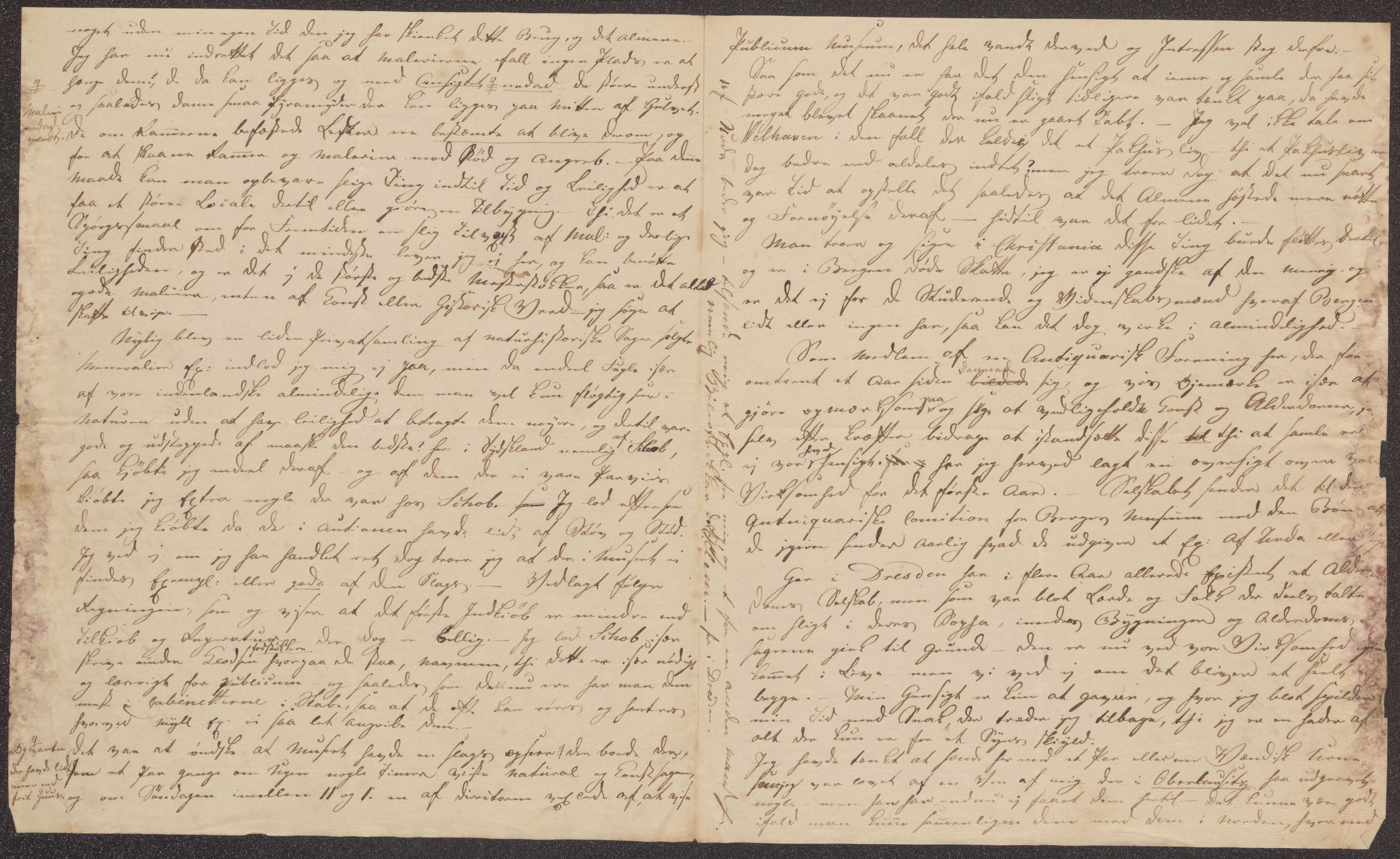 Bergens Museum, UMB/A007/D/Da/L0007/0003: Brevsamling 1834 - 1835 / Brevsamling 1835, 1835