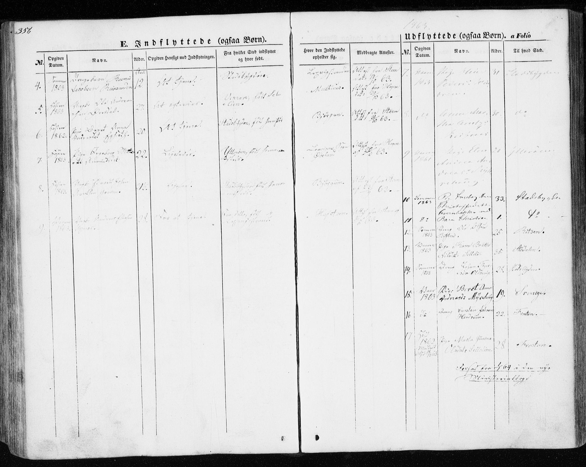 Ministerialprotokoller, klokkerbøker og fødselsregistre - Nord-Trøndelag, SAT/A-1458/701/L0008: Parish register (official) no. 701A08 /1, 1854-1863, p. 356