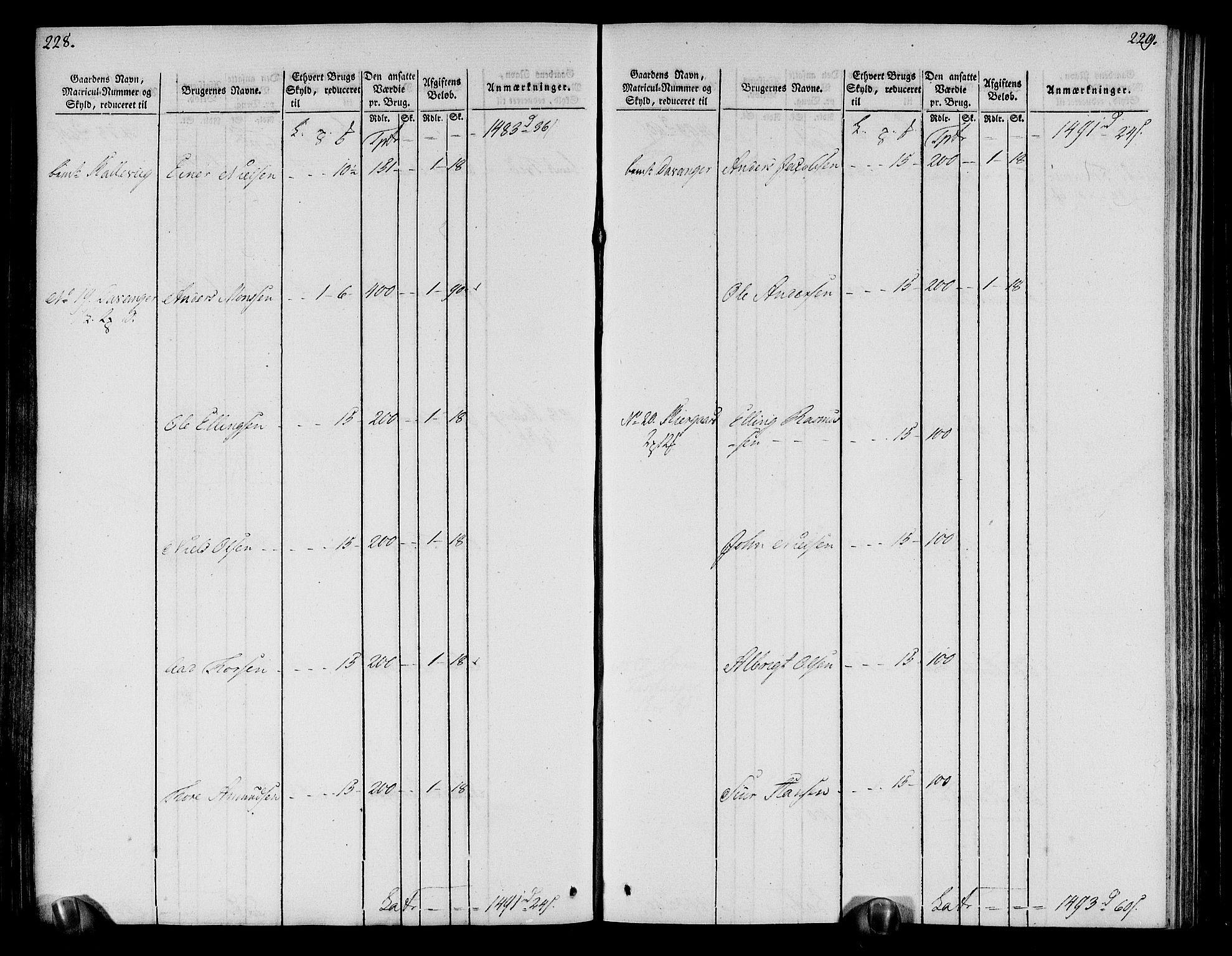 Rentekammeret inntil 1814, Realistisk ordnet avdeling, AV/RA-EA-4070/N/Ne/Nea/L0113: Nordhordland og Voss fogderi. Oppebørselsregister, 1803-1804, p. 121