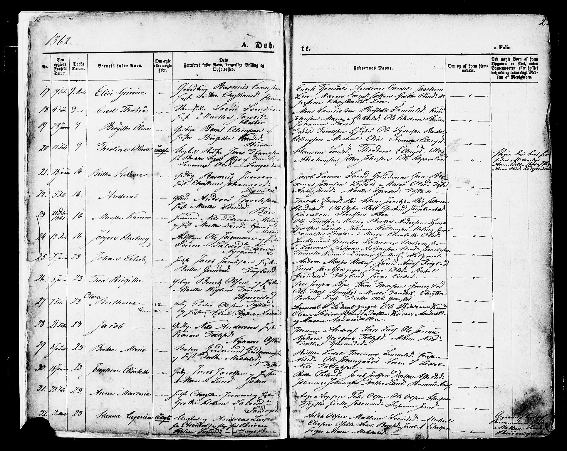 Hetland sokneprestkontor, SAST/A-101826/30/30BA/L0003: Parish register (official) no. A 3, 1862-1876, p. 2