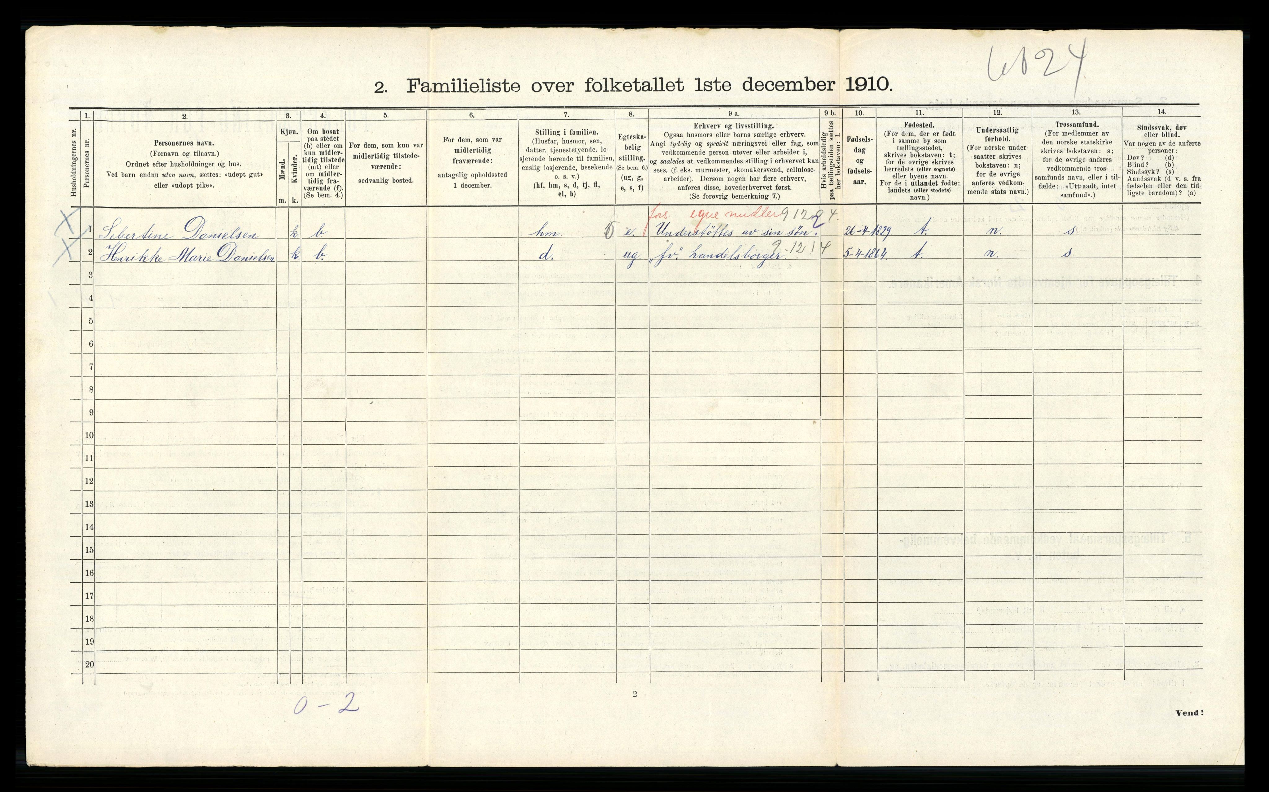 RA, 1910 census for Bergen, 1910, p. 19400