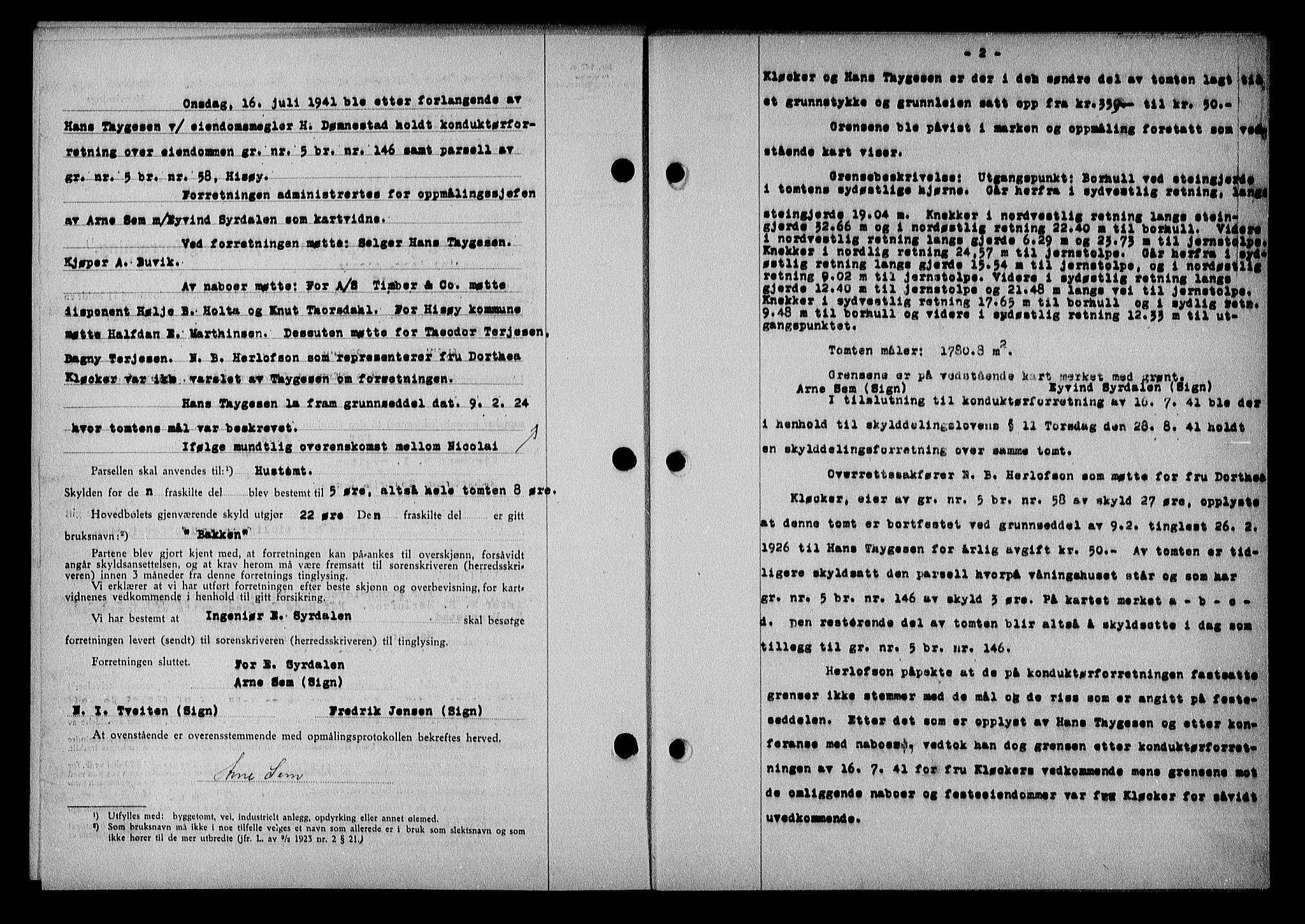 Nedenes sorenskriveri, AV/SAK-1221-0006/G/Gb/Gba/L0048: Mortgage book no. A-II, 1940-1941, Diary no: : 858/1941