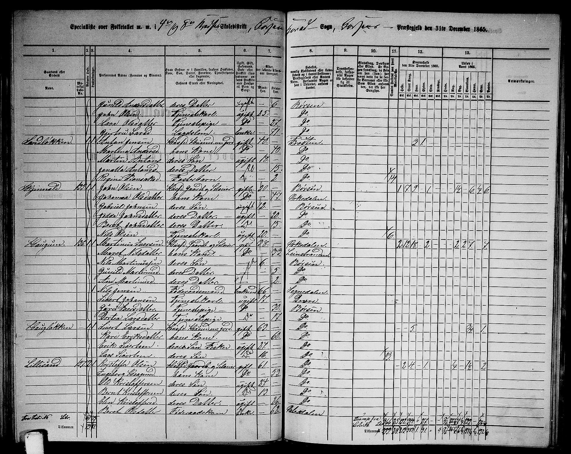 RA, 1865 census for Børsa, 1865, p. 79