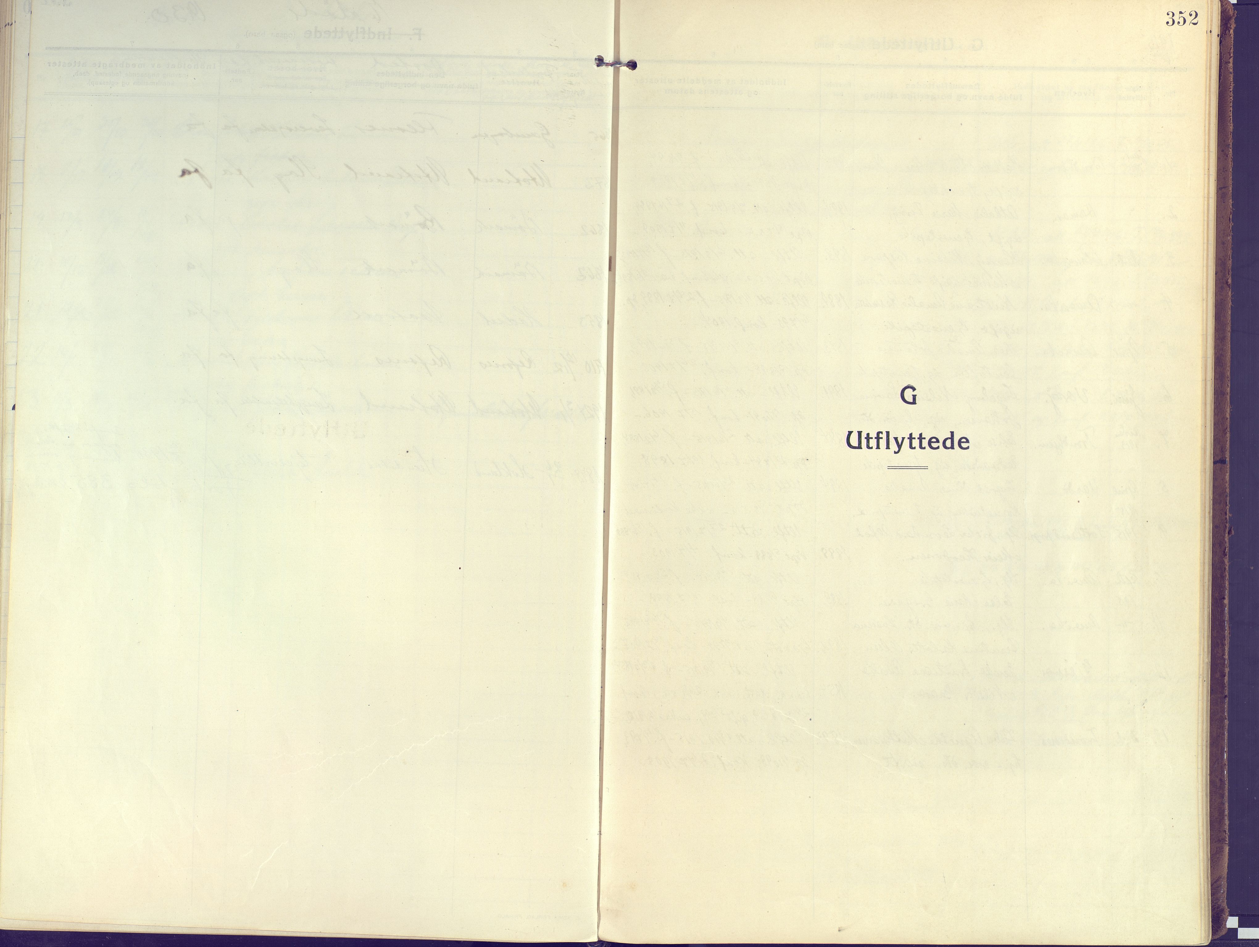 Kvæfjord sokneprestkontor, AV/SATØ-S-1323/G/Ga/Gaa/L0007kirke: Parish register (official) no. 7, 1915-1931, p. 352