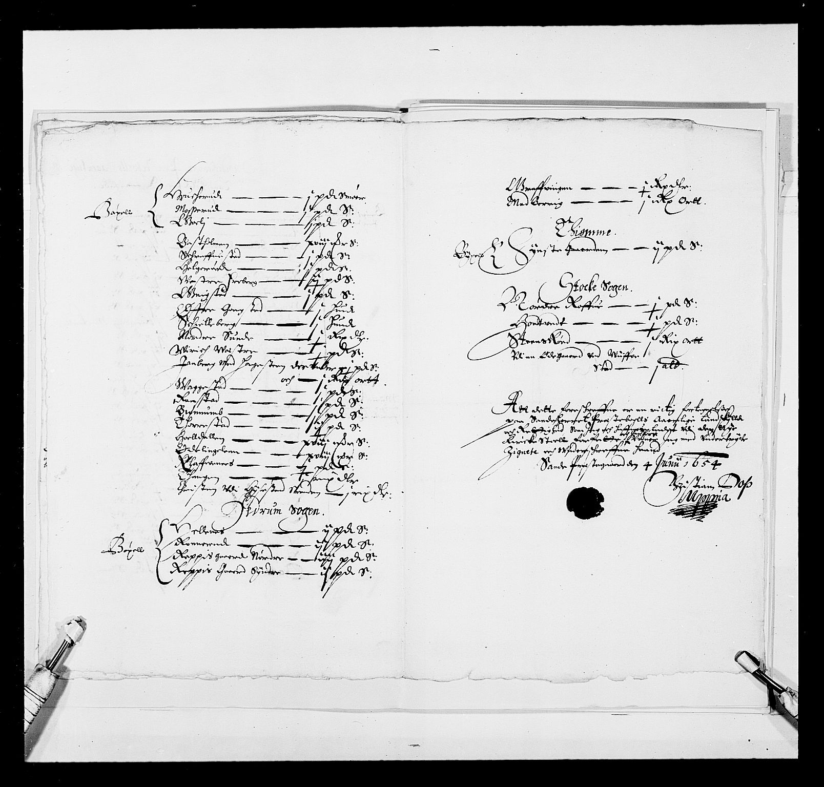 Stattholderembetet 1572-1771, AV/RA-EA-2870/Ek/L0030/0001: Jordebøker 1633-1658: / Kirke- og prestebolsgods i Akershus len, 1654, p. 316