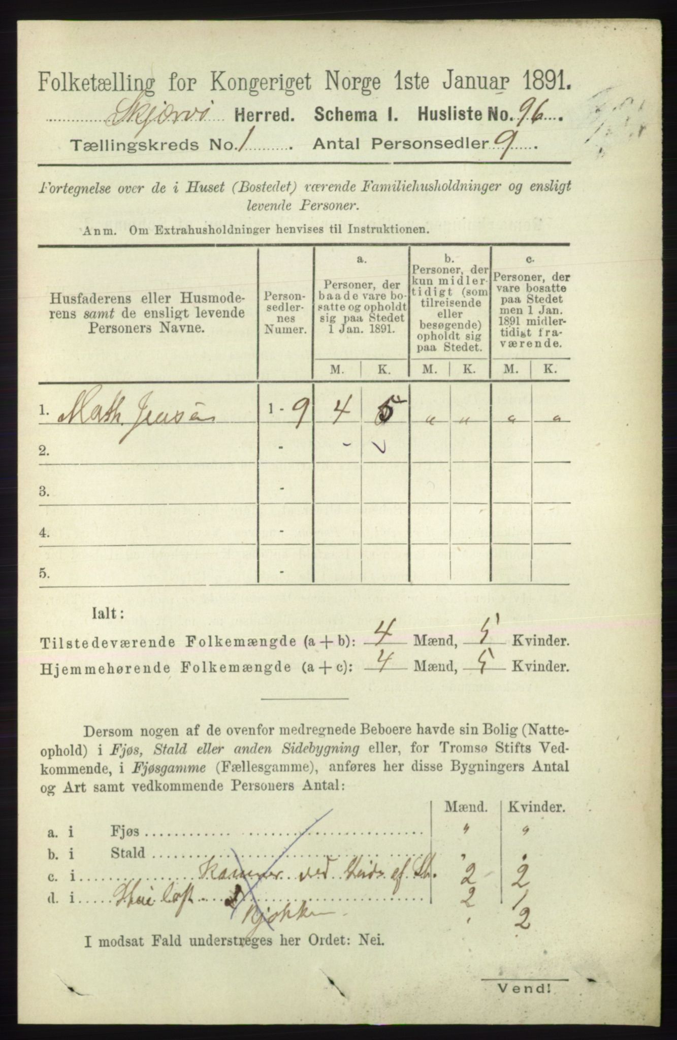 RA, 1891 census for 1941 Skjervøy, 1891, p. 114