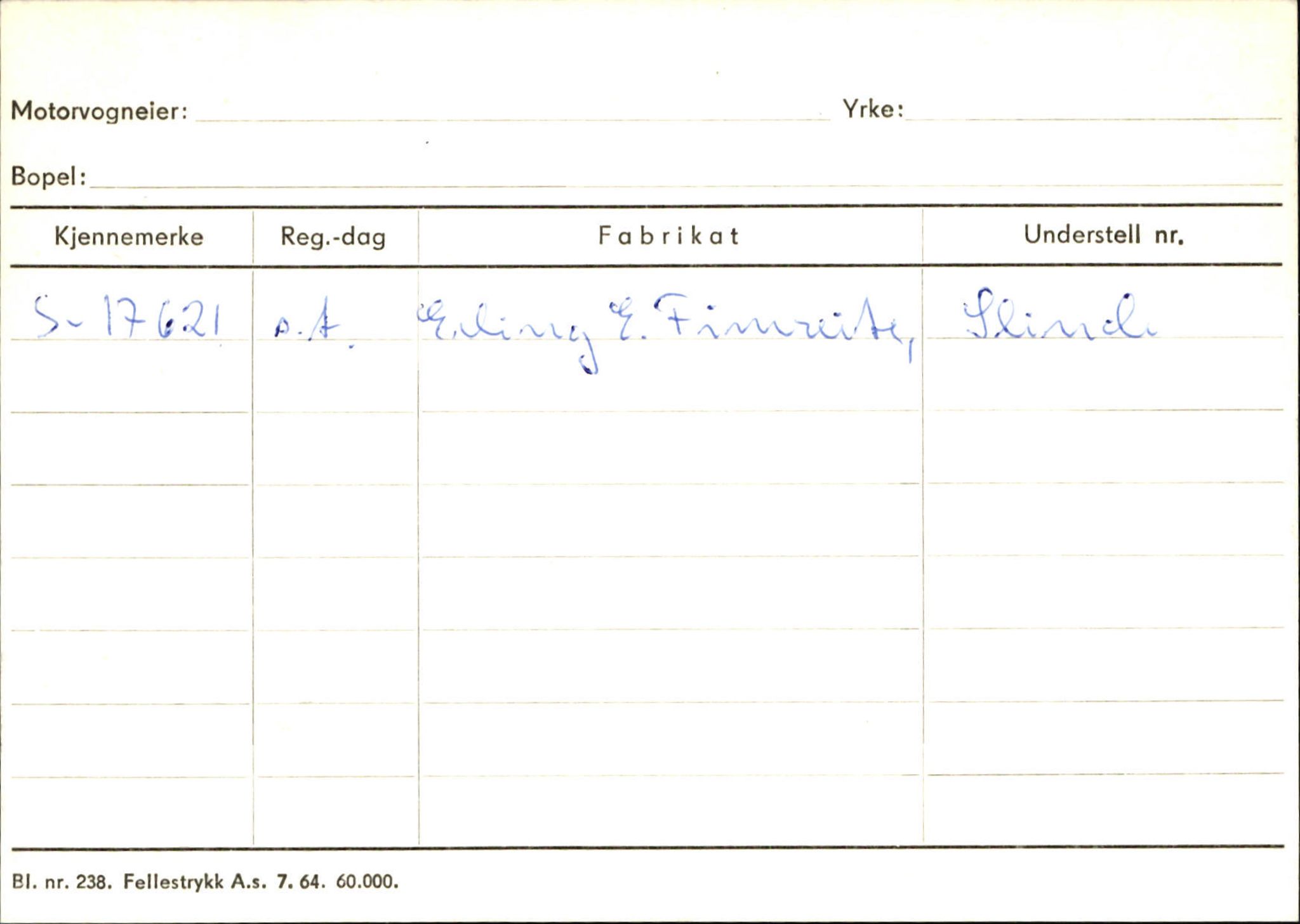 Statens vegvesen, Sogn og Fjordane vegkontor, SAB/A-5301/4/F/L0131: Eigarregister Høyanger P-Å. Stryn S-Å, 1945-1975, p. 1835