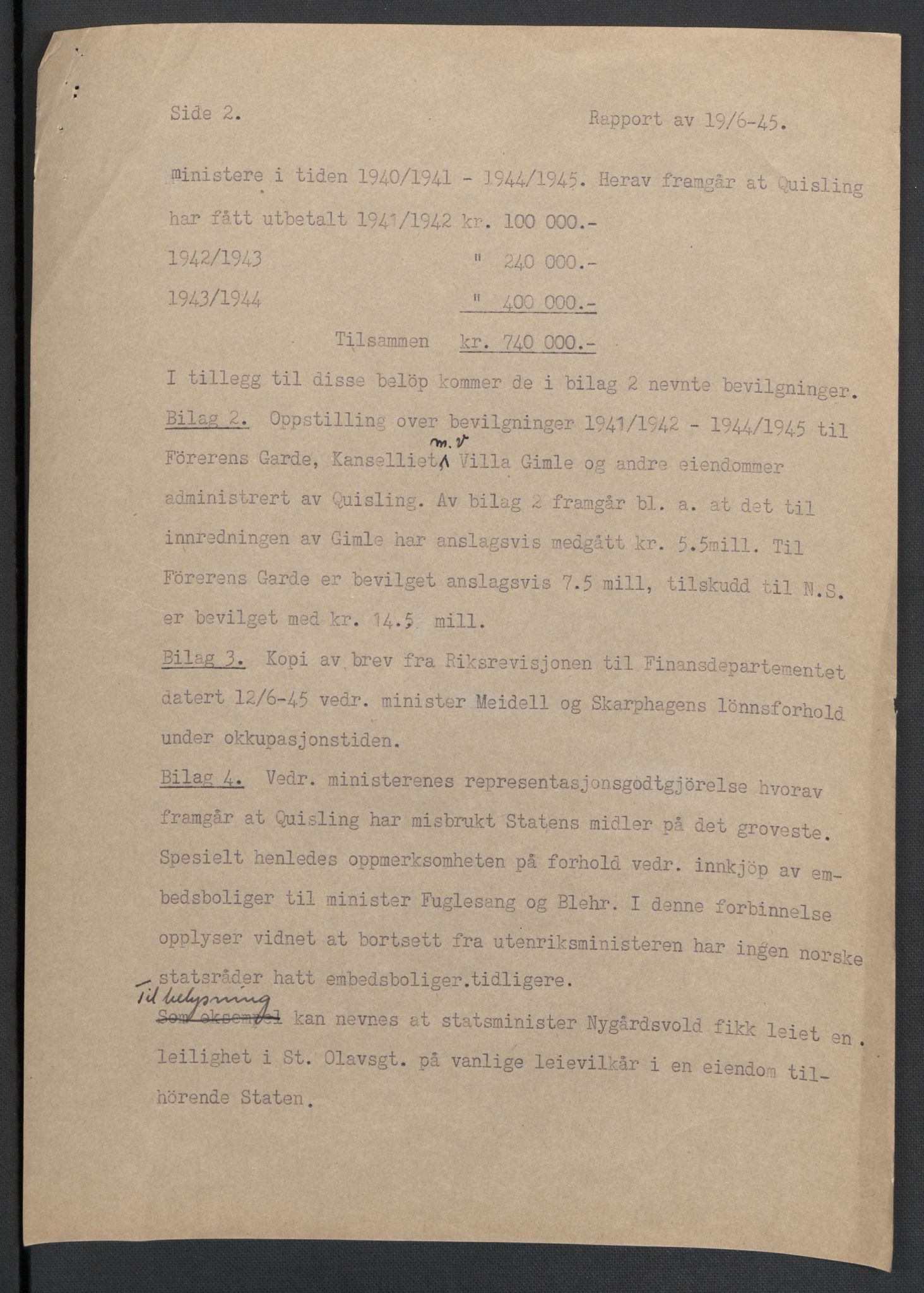 Landssvikarkivet, Oslo politikammer, AV/RA-S-3138-01/D/Da/L0003: Dnr. 29, 1945, p. 2838