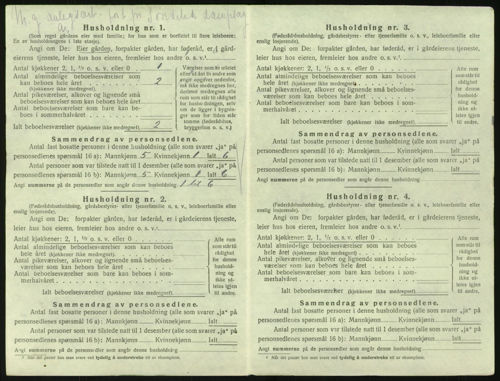 SAK, 1920 census for Søndeled, 1920, p. 1336