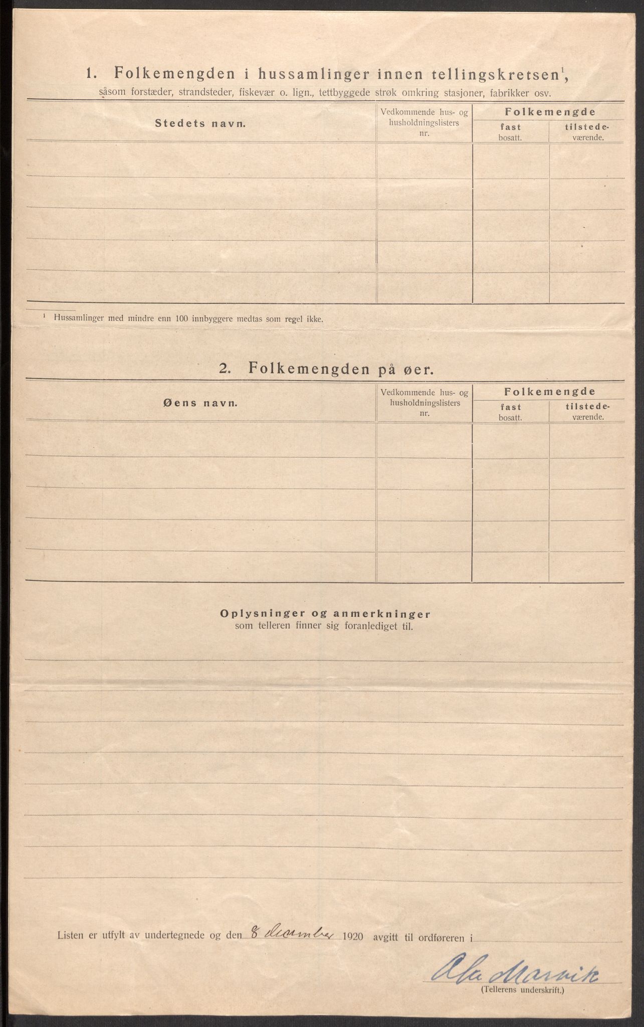 SAST, 1920 census for Jelsa, 1920, p. 37