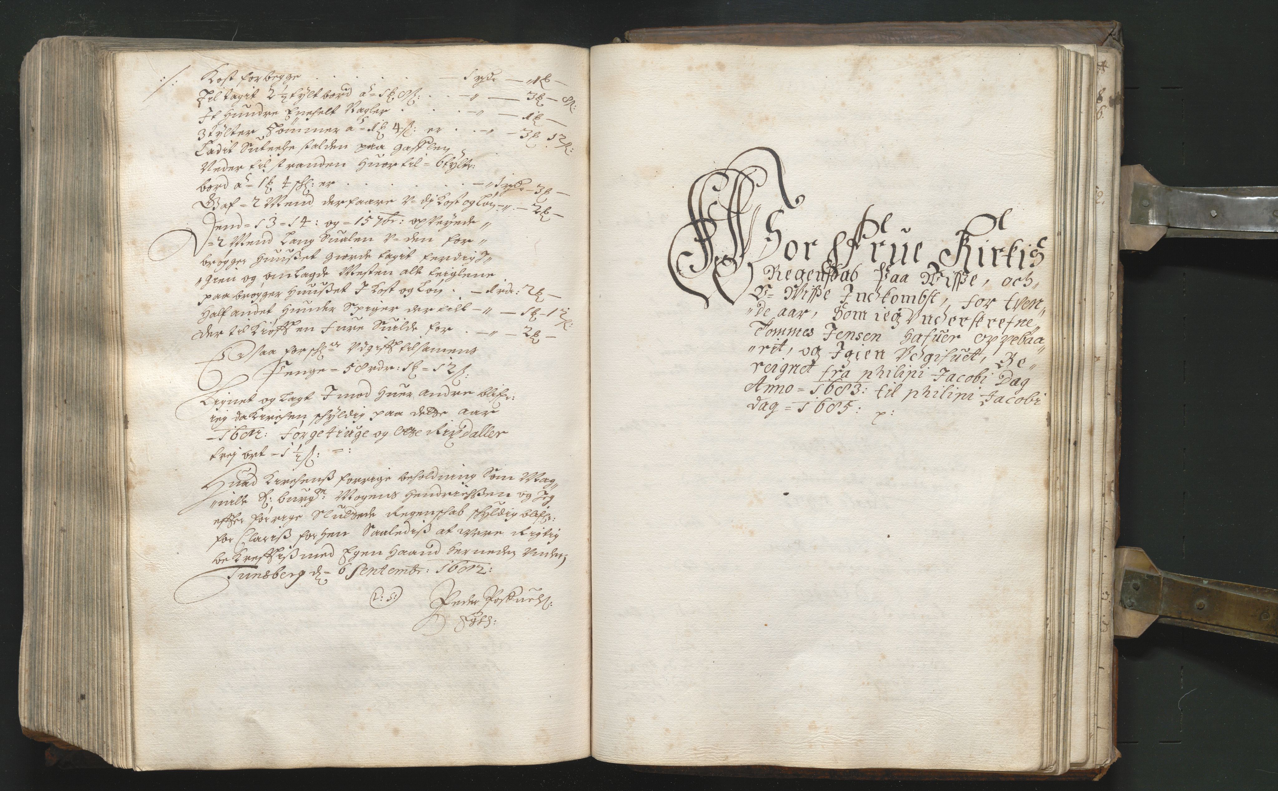Tønsberg sokneprestkontor, AV/SAKO-A-329/R/Ra/L0001a: Kirkeregnskap. 1a, 1637-1693