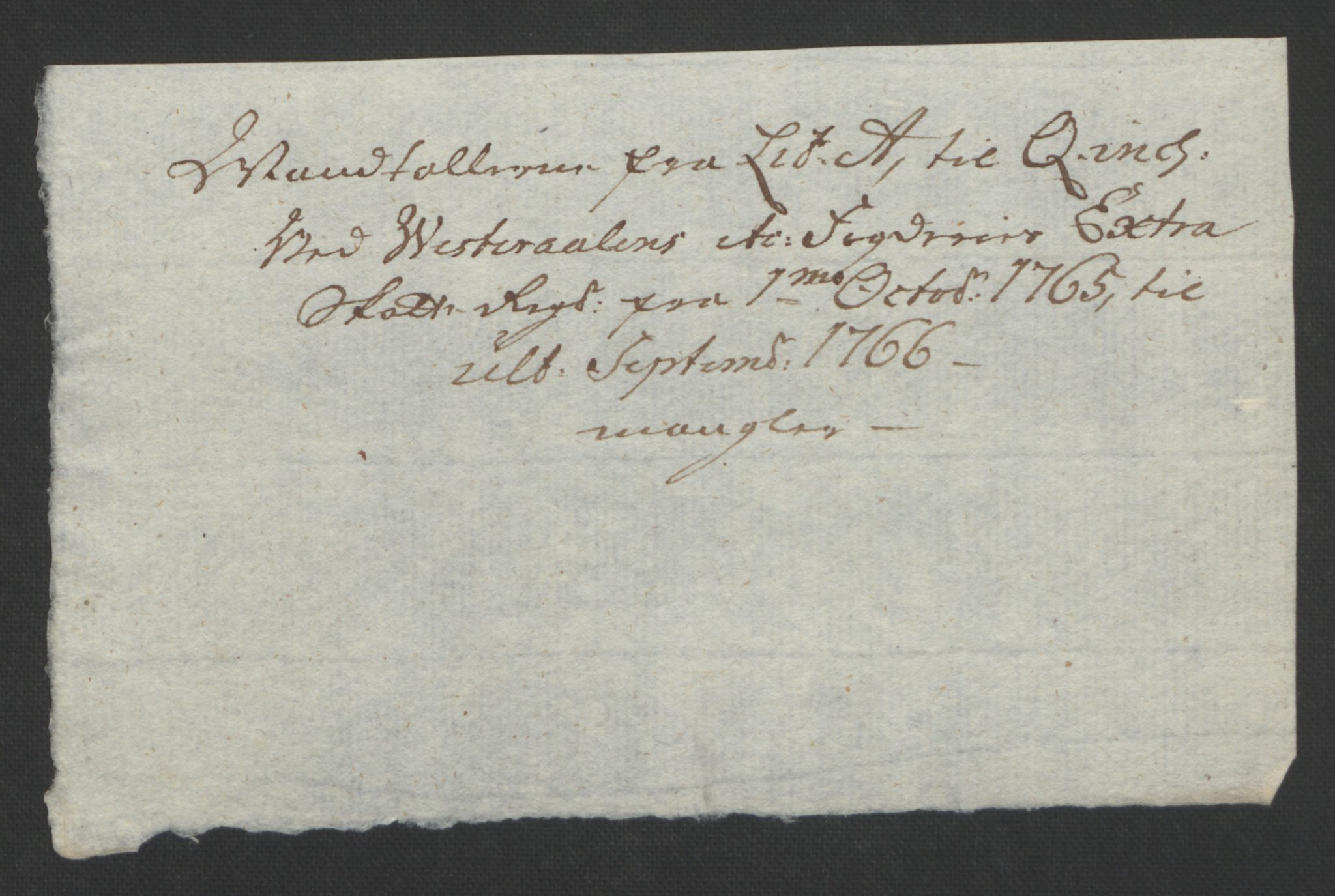 Rentekammeret inntil 1814, Reviderte regnskaper, Fogderegnskap, AV/RA-EA-4092/R67/L4747: Ekstraskatten Vesterålen, Andenes og Lofoten, 1762-1766, p. 463