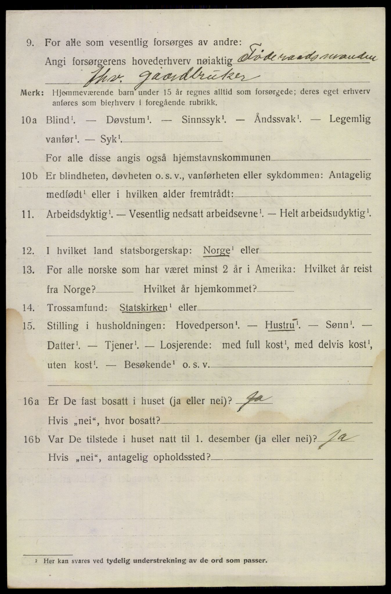 SAKO, 1920 census for Drangedal, 1920, p. 2078