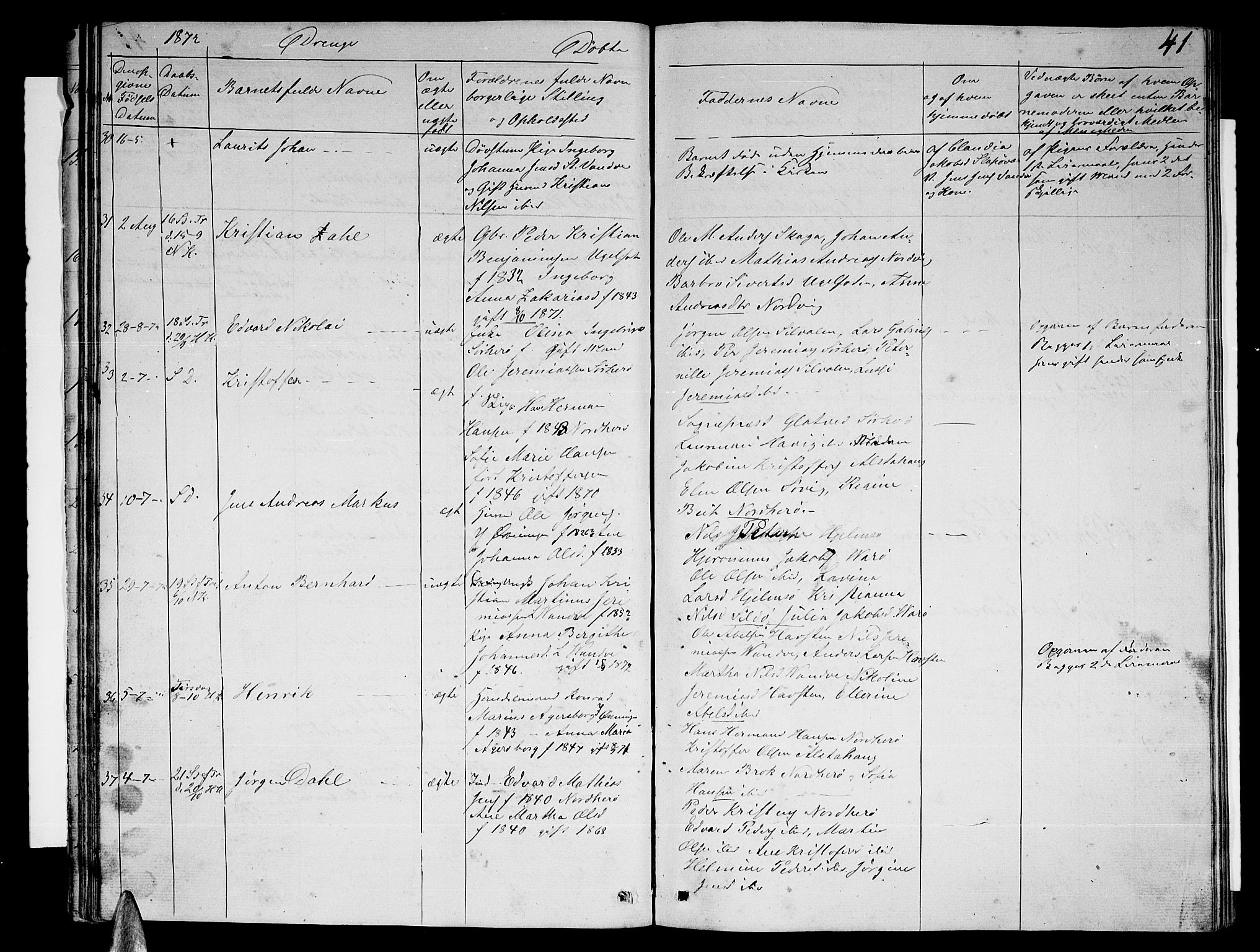 Ministerialprotokoller, klokkerbøker og fødselsregistre - Nordland, AV/SAT-A-1459/834/L0512: Parish register (copy) no. 834C03, 1862-1877, p. 42